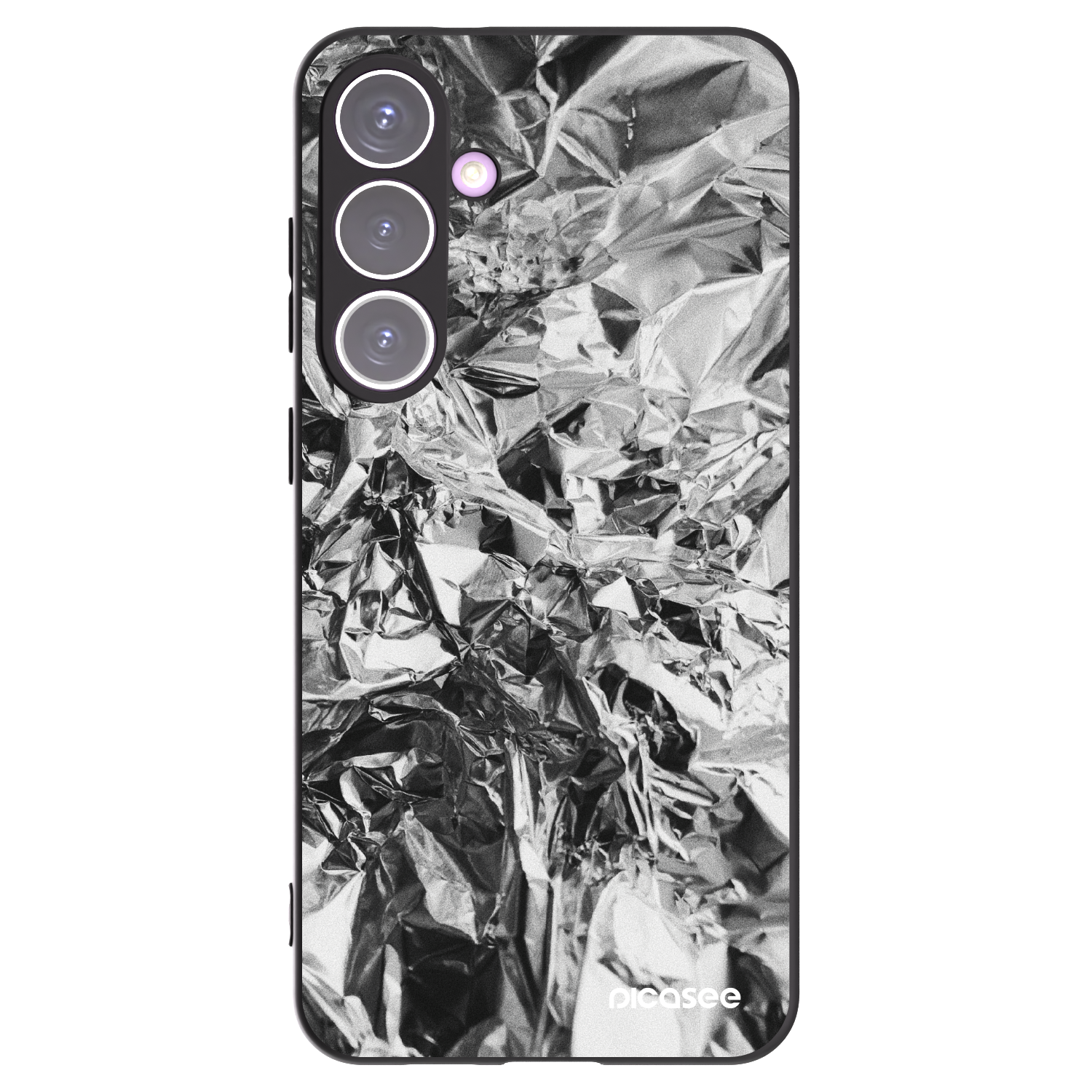 Picasee Samsung Galaxy S24+ S926B 5G Hülle - Schwarzes Silikon - Chrome