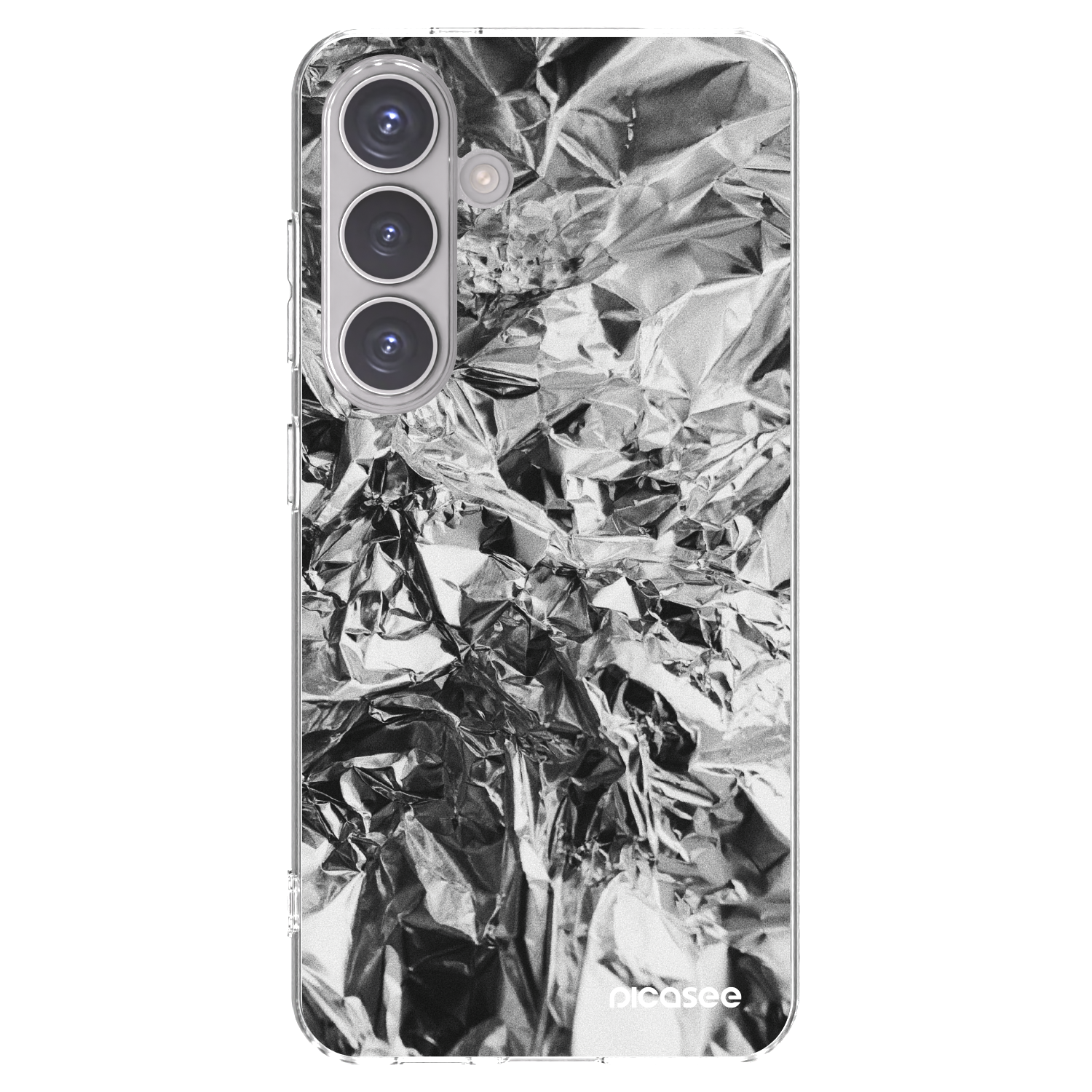Picasee Samsung Galaxy S24 S921B 5G Hülle - Transparentes Silikon - Chrome