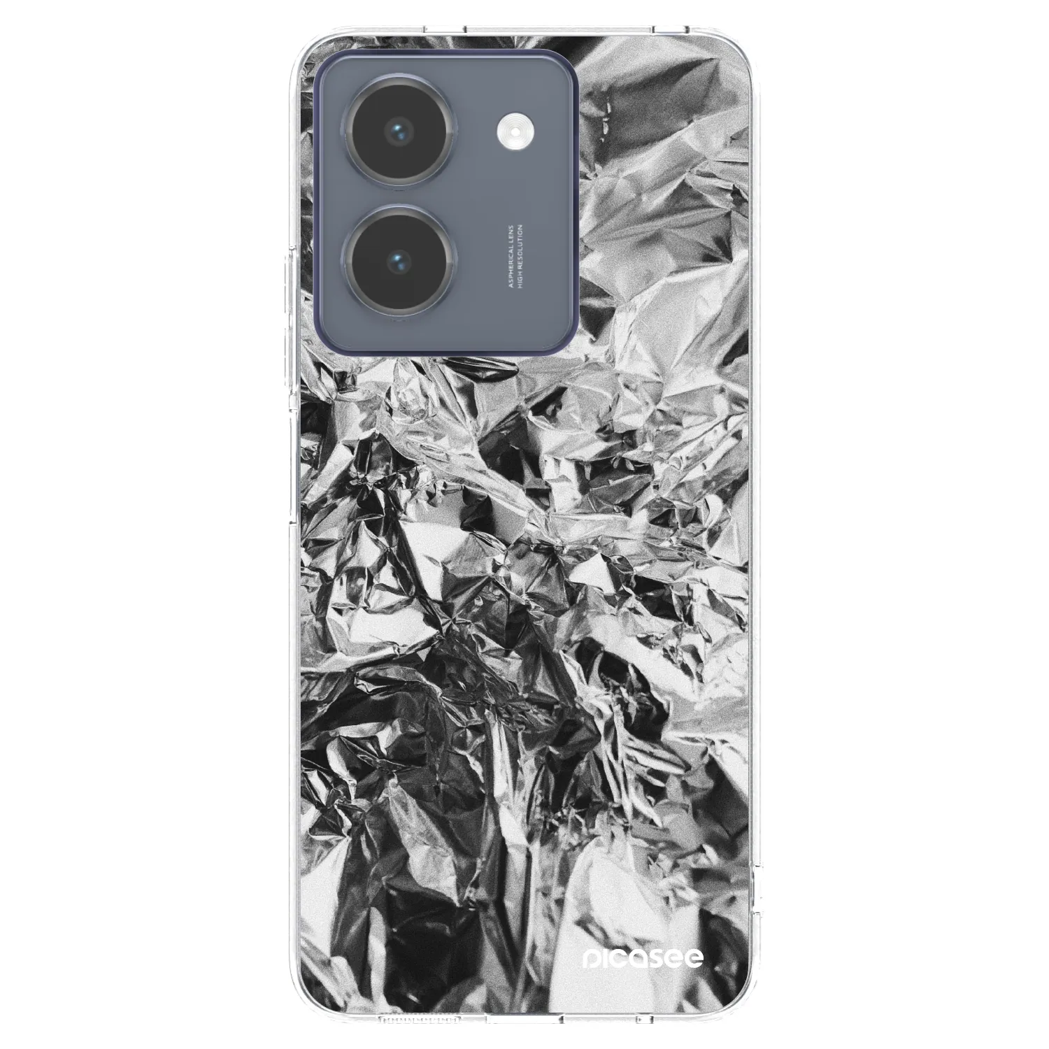Picasee Vivo Y36 4G Hülle - Transparentes Silikon - Chrome