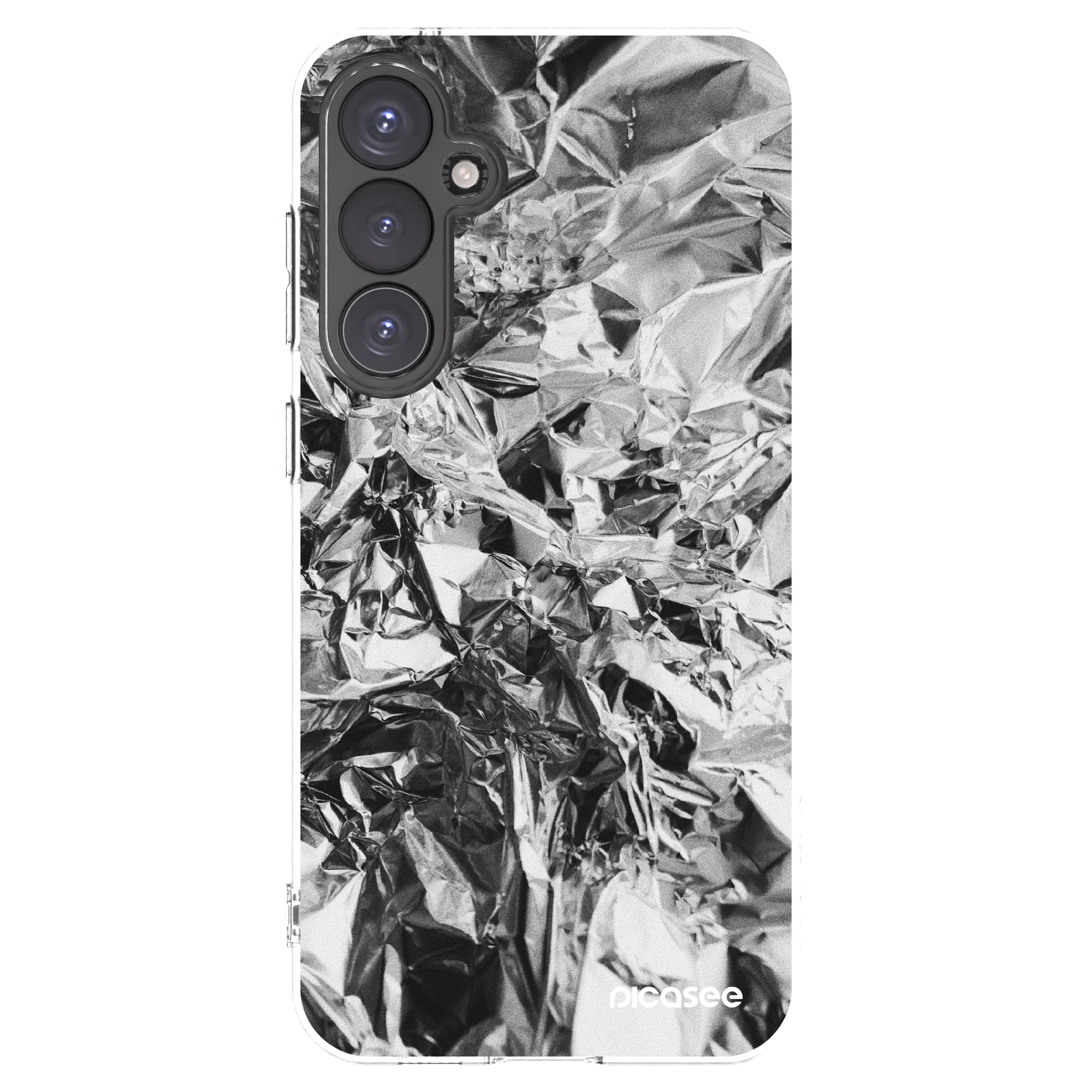 Picasee Samsung Galaxy S23 FE S711B Hülle - Transparentes Silikon - Chrome