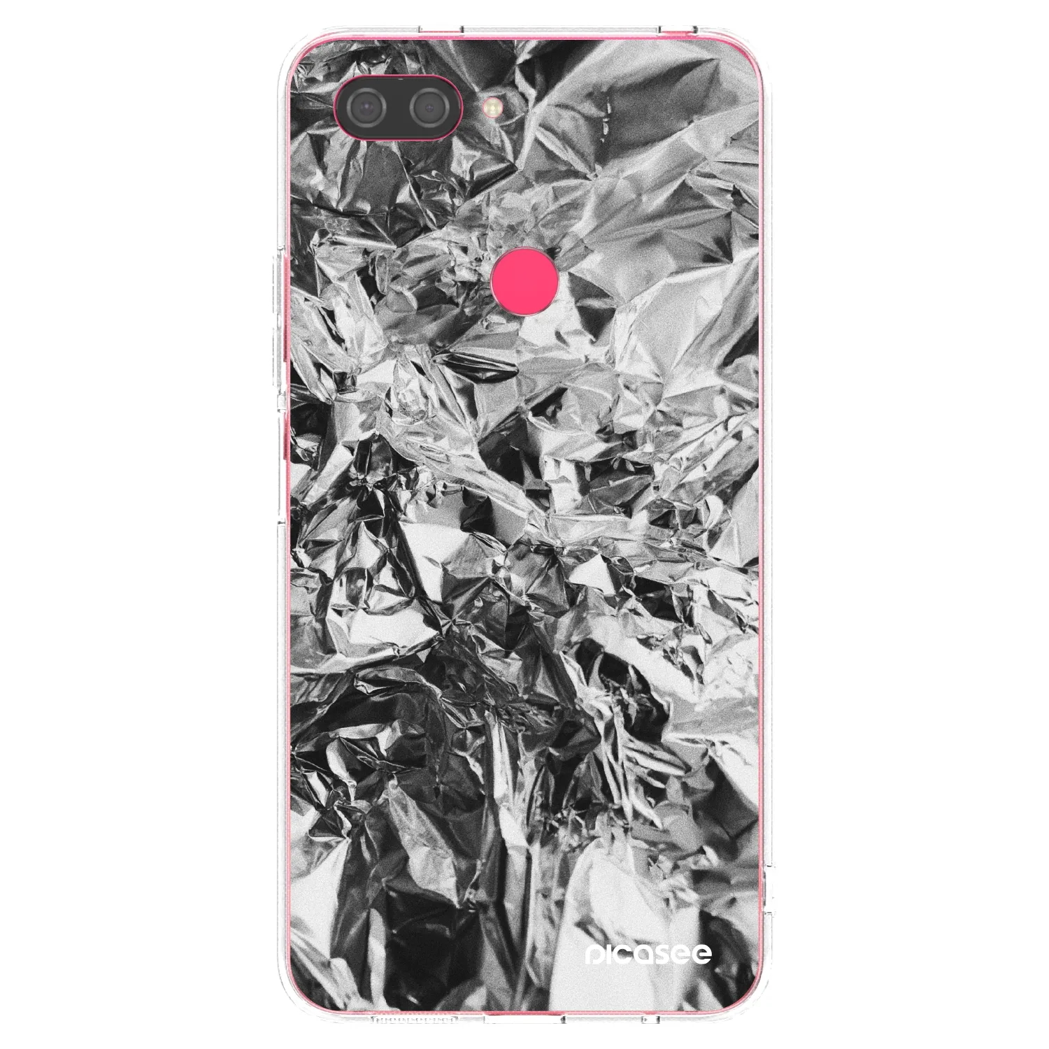 Picasee Xiaomi Mi 8 Lite Hülle - Transparentes Silikon - Chrome