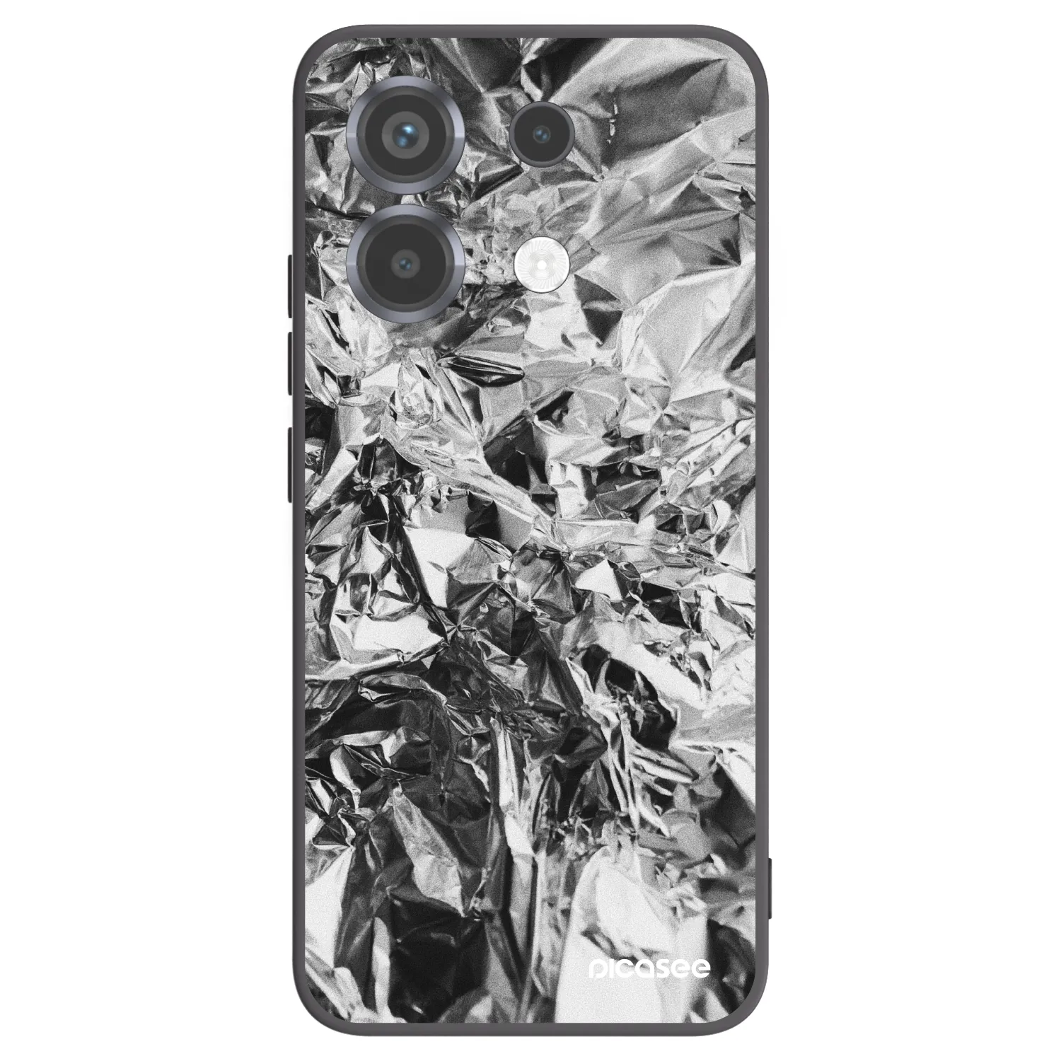 Picasee Xiaomi Poco X6 Hülle - Schwarzes Silikon - Chrome