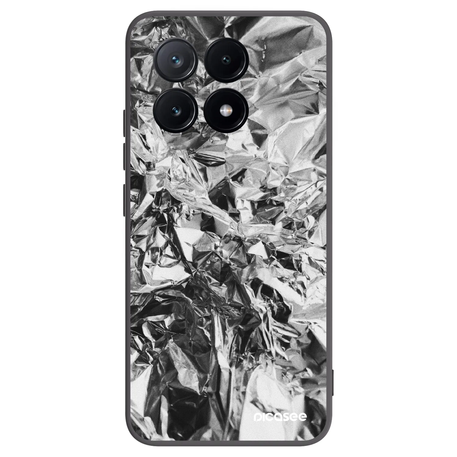 Picasee Xiaomi Poco X6 Pro Hülle - Schwarzes Silikon - Chrome