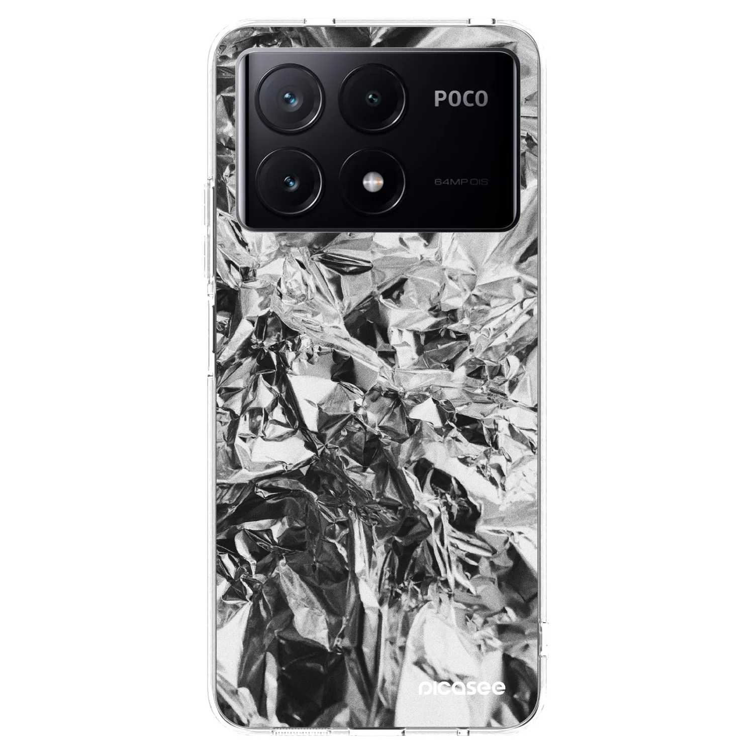 Picasee Xiaomi Poco X6 Pro Hülle - Transparentes Silikon - Chrome