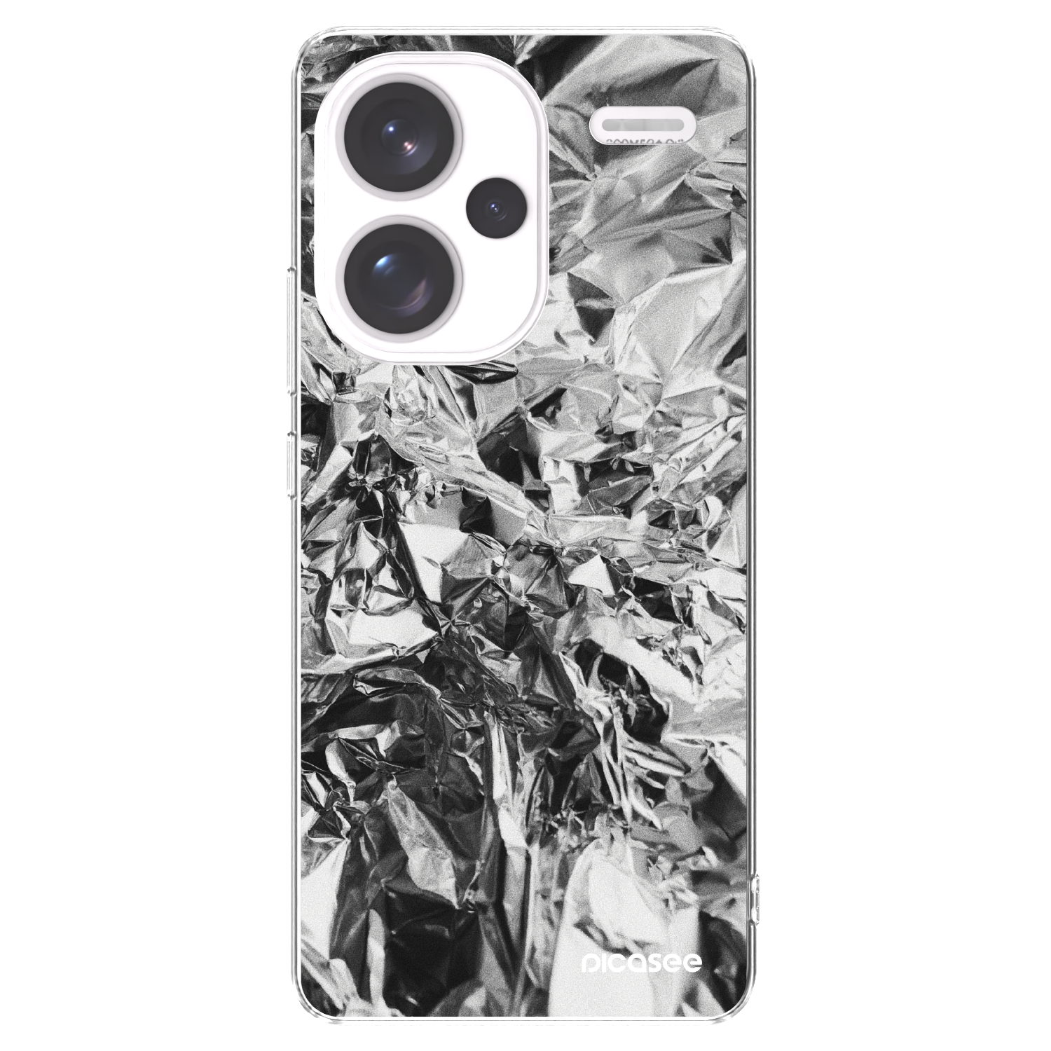 Picasee Xiaomi Redmi Note 13 Pro+ 5G Hülle - Transparentes Silikon - Chrome