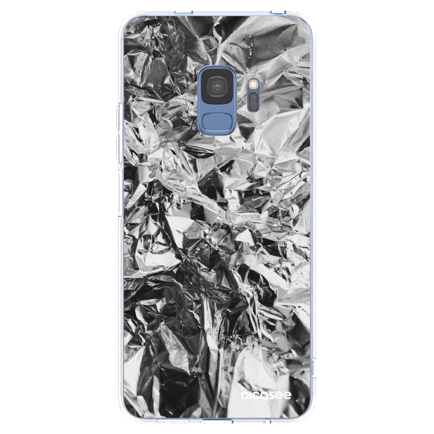 Picasee Samsung Galaxy S9 G960F Hülle - Transparentes Silikon - Chrome