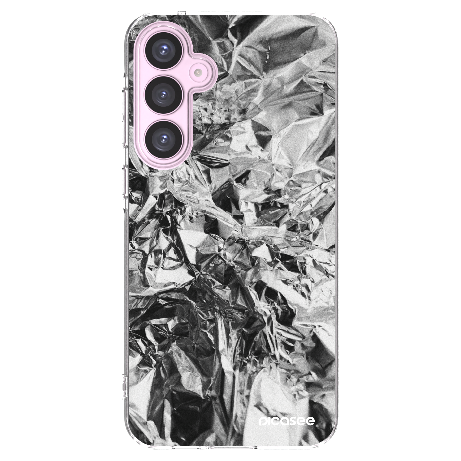 Picasee Samsung Galaxy A55 5G A556B Hülle - Transparentes Silikon - Chrome