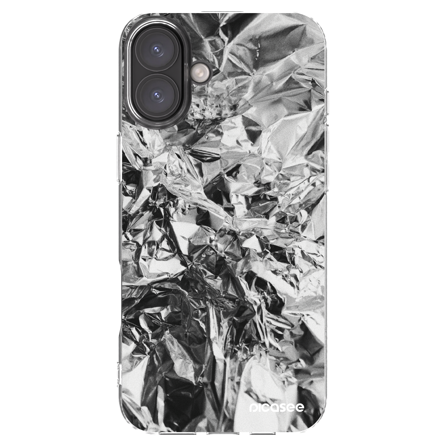 Picasee Apple iPhone 16 Plus Hülle - Transparentes Silikon - Chrome
