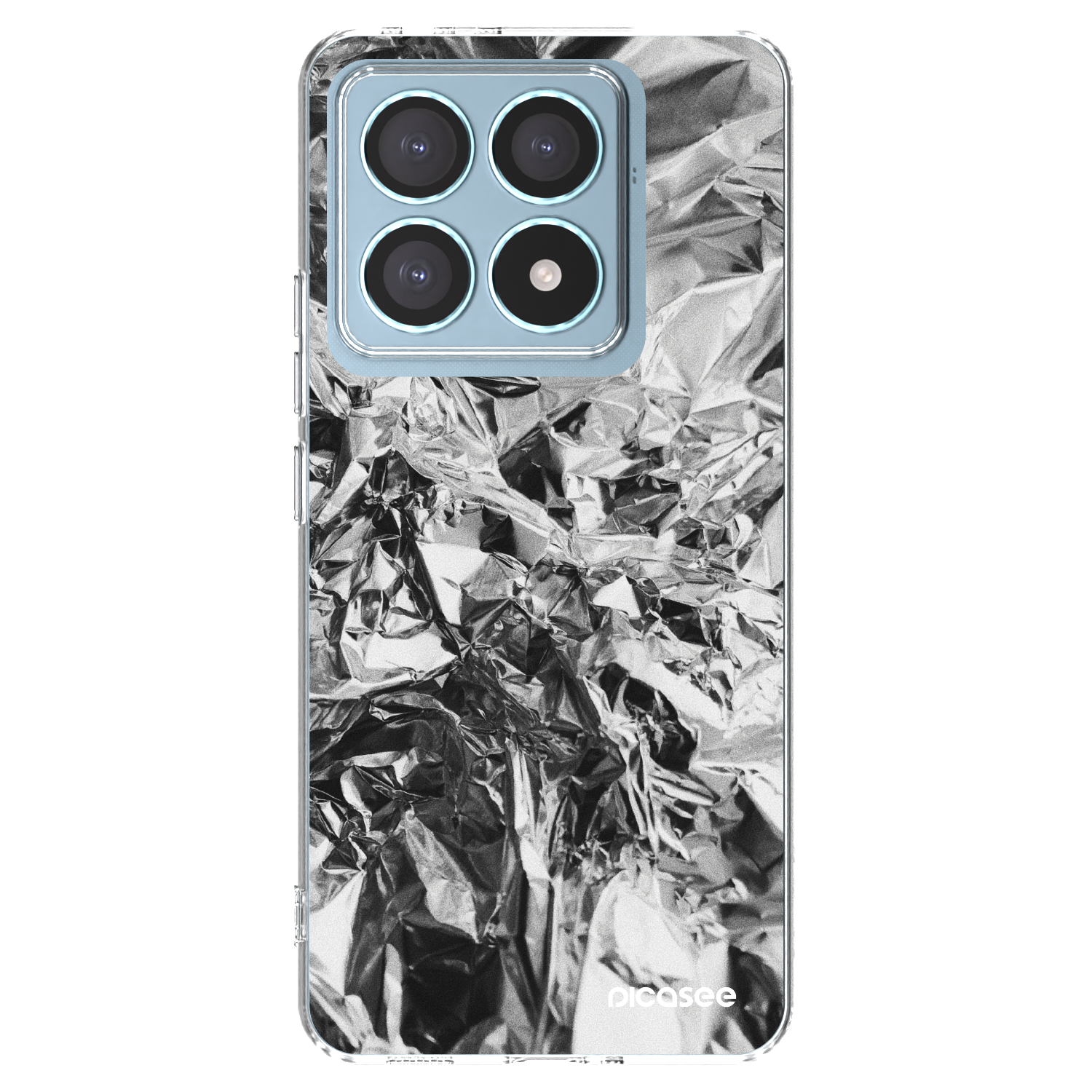 Picasee Xiaomi 14T Pro Hülle - Transparentes Silikon - Chrome