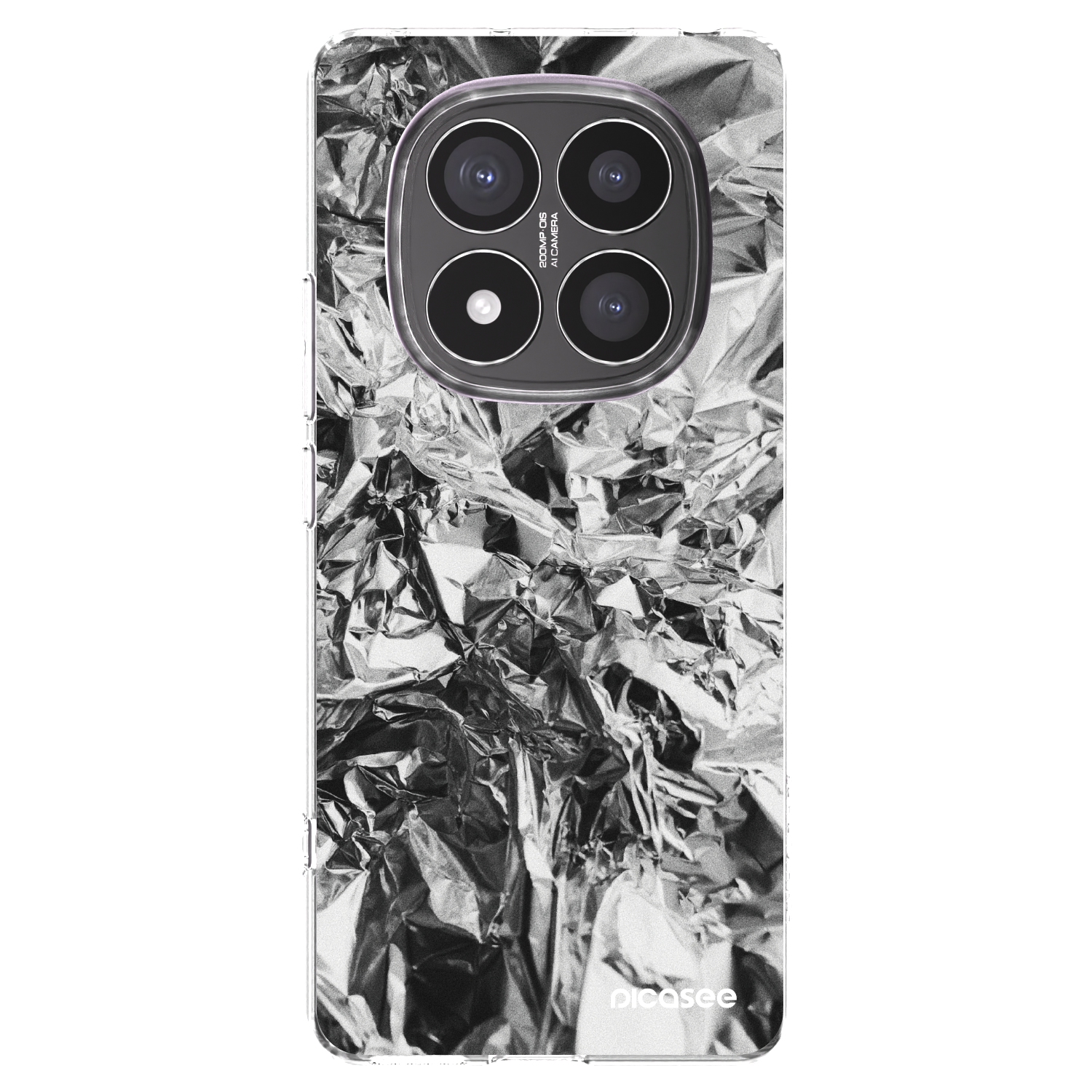 Picasee Xiaomi Redmi Note 14 Pro+ 5G Hülle - Transparentes Silikon - Chrome