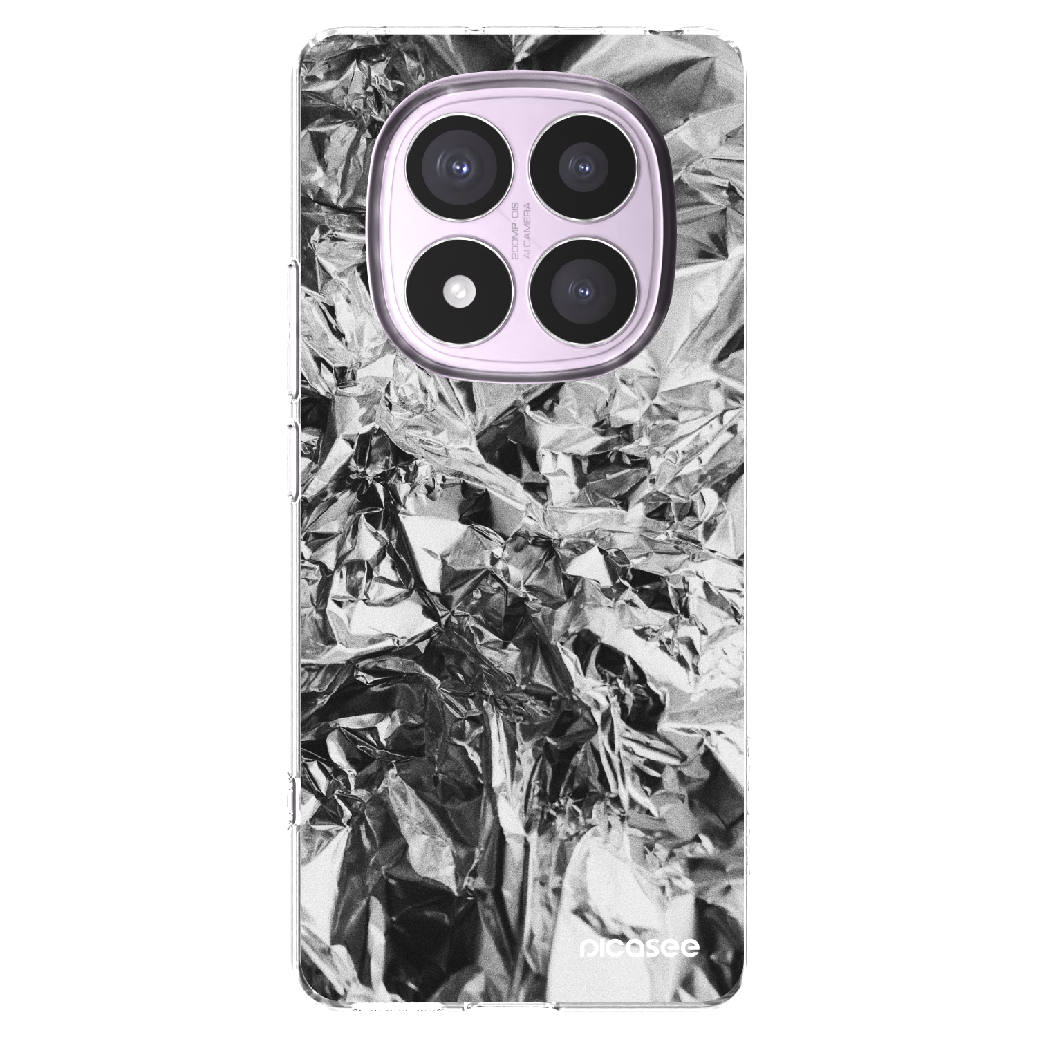 Picasee Xiaomi Redmi Note 14 Pro 5G Hülle - Transparentes Silikon - Chrome