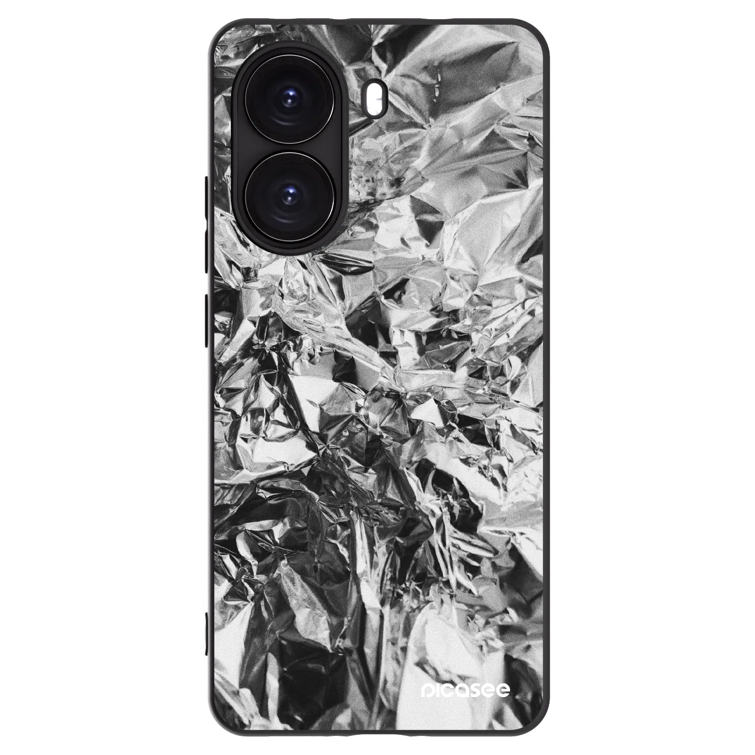 Picasee Xiaomi Poco X7 Pro 5G Hülle - Schwarzes Silikon - Chrome