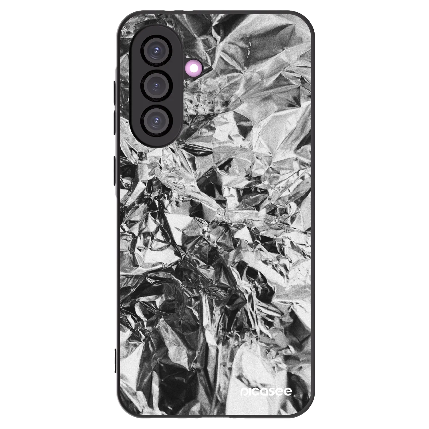 Picasee Samsung Galaxy A56 5G A566B Hülle - Schwarzes Silikon - Chrome