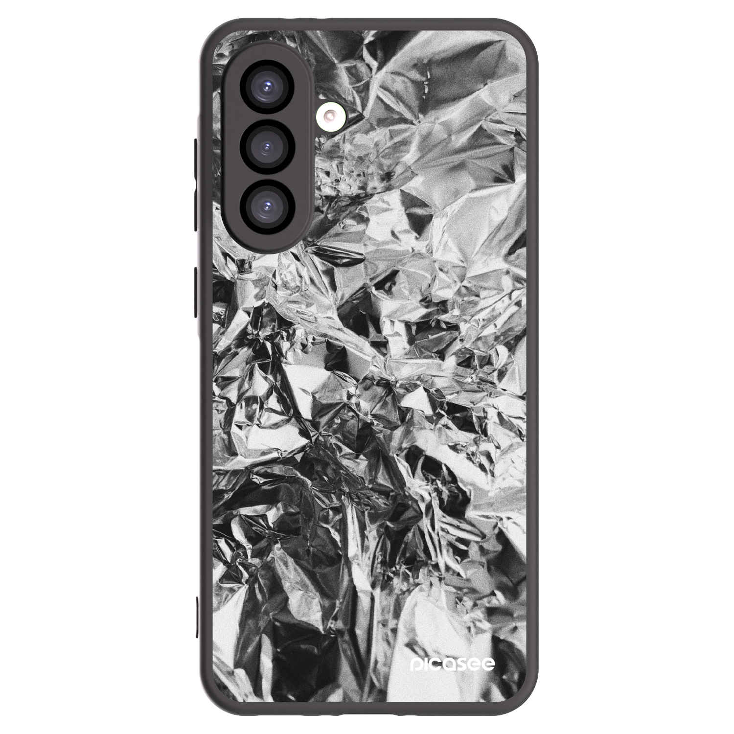 Picasee Samsung Galaxy A26 5G A266B Hülle - Schwarzes Silikon - Chrome