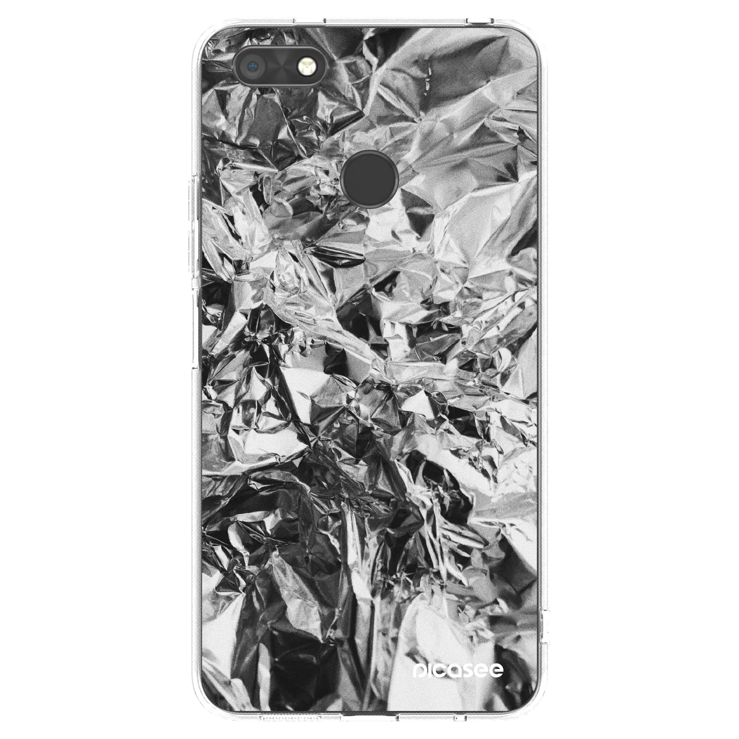 Picasee Huawei P9 Lite Mini Hülle - Transparentes Silikon - Chrome