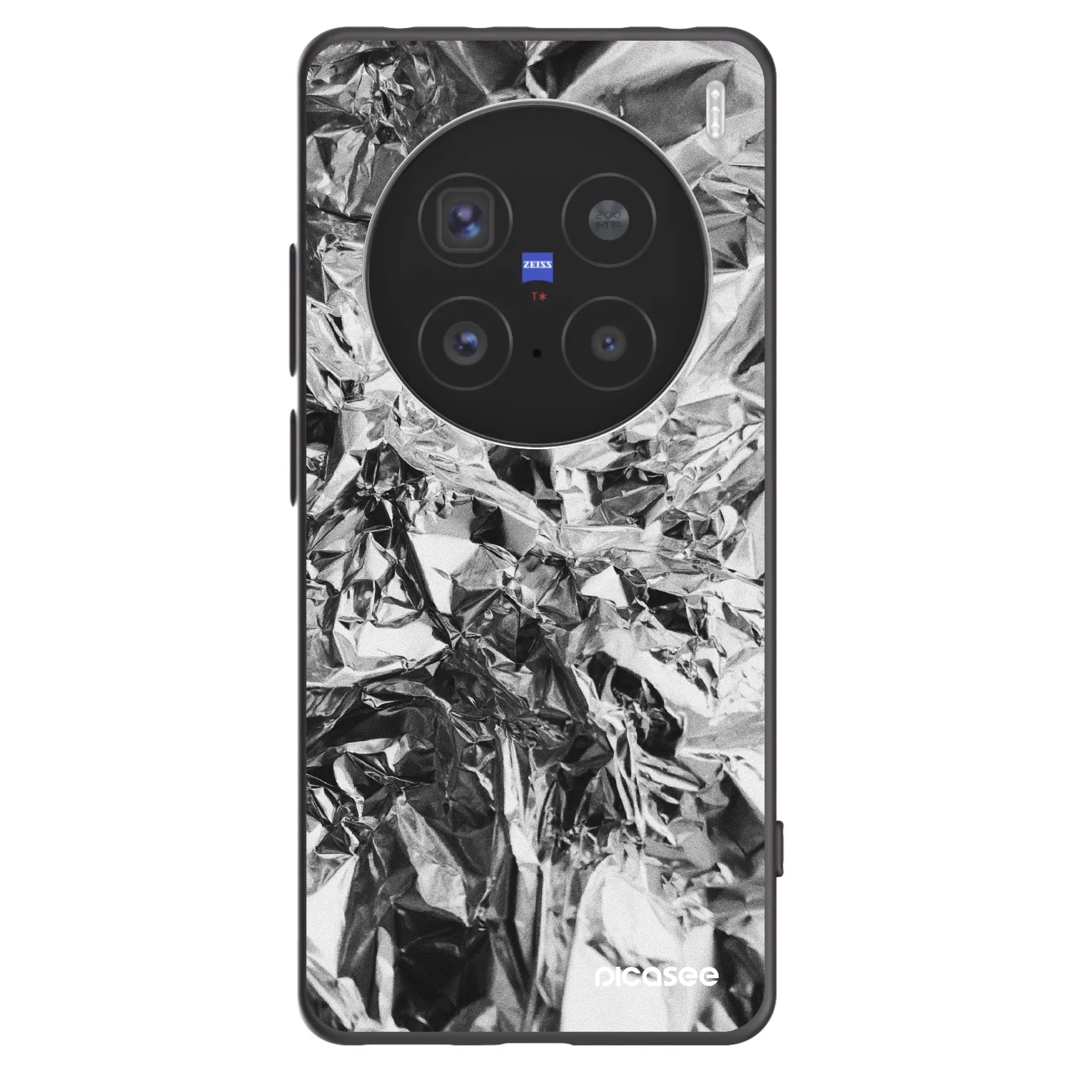 Picasee Vivo X200 Pro Hülle - Schwarzes Silikon - Chrome