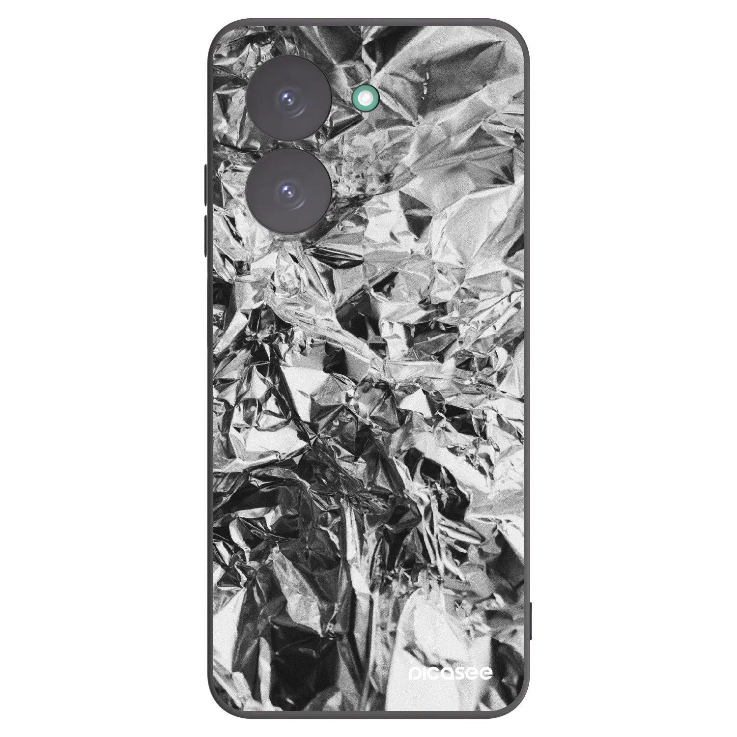 Picasee Xiaomi Redmi A5 Hülle - Schwarzes Silikon - Chrome