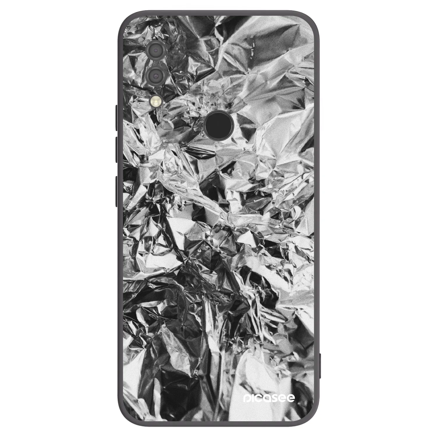 Picasee Xiaomi Redmi 7 Hülle - Schwarzes Silikon - Chrome