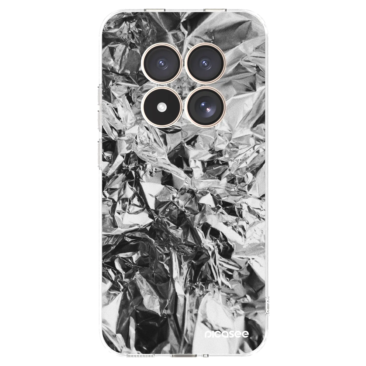 Picasee Xiaomi Redmi Note 15 Pro 4G Hülle - Transparentes Silikon - Chrome