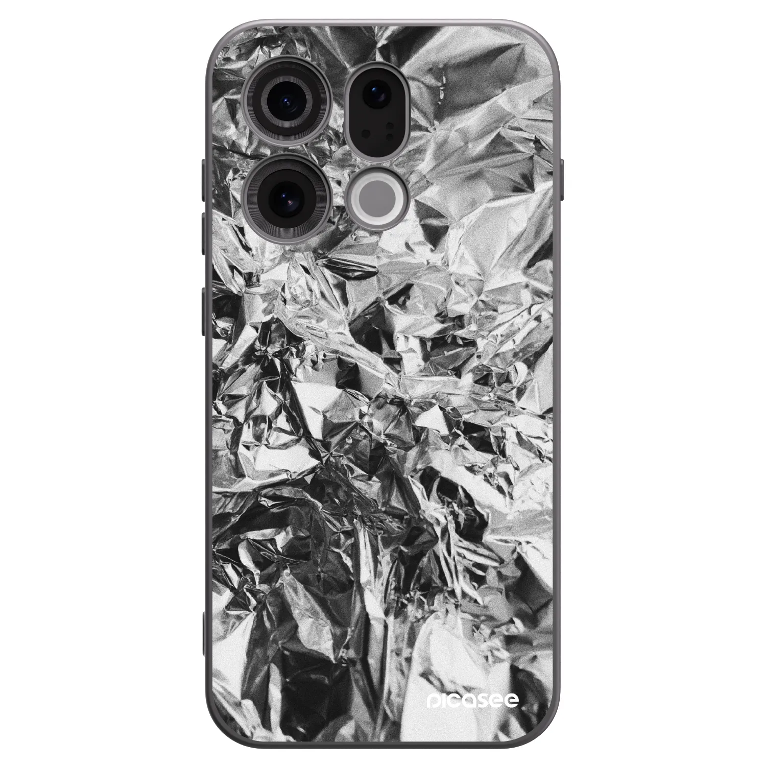 Picasee OPPO Find X9 Hülle - Schwarzes Silikon - Chrome