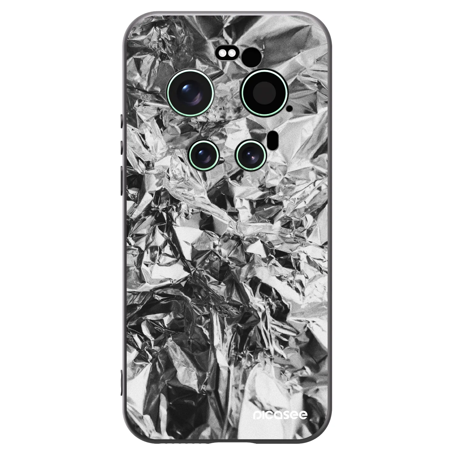 Picasee Xiaomi 17 Ultra Hülle - Schwarzes Silikon - Chrome