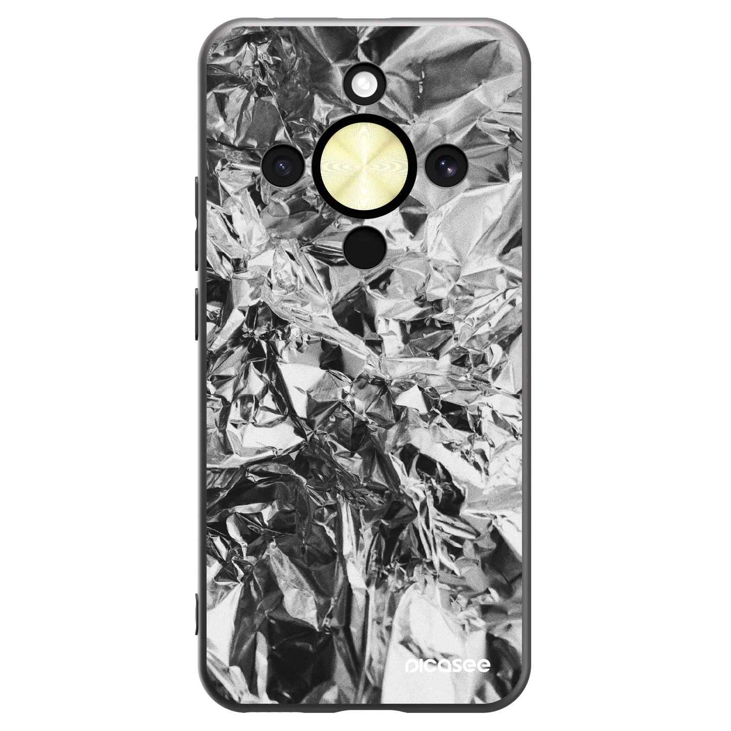 Picasee Honor Magic8 Lite 5G Hülle - Schwarzes Silikon - Chrome