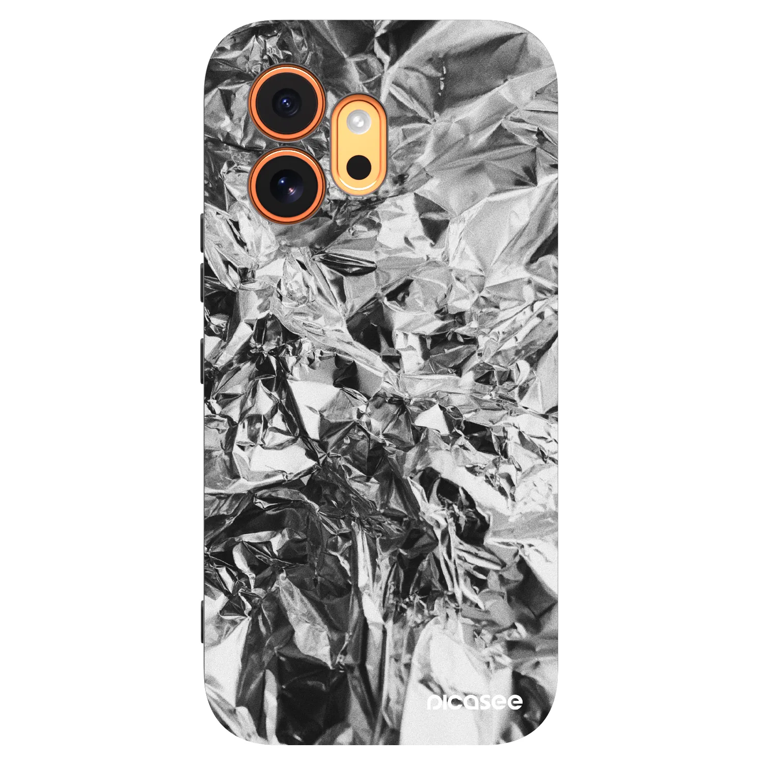 Picasee Honor 600 Hülle - Schwarzes Silikon - Chrome
