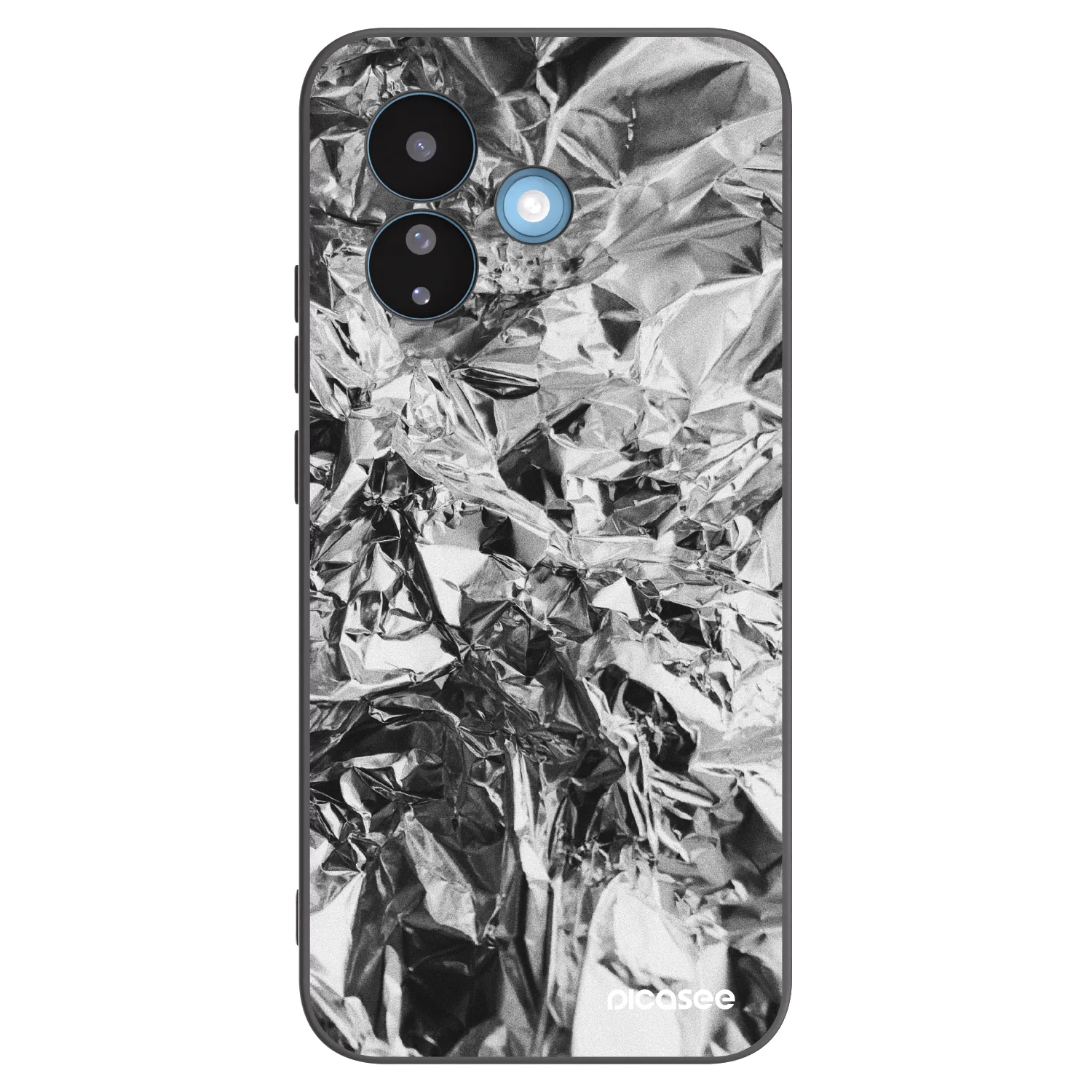 Picasee Xiaomi Redmi Note 17 Pro 5G Hülle - Schwarzes Silikon - Chrome