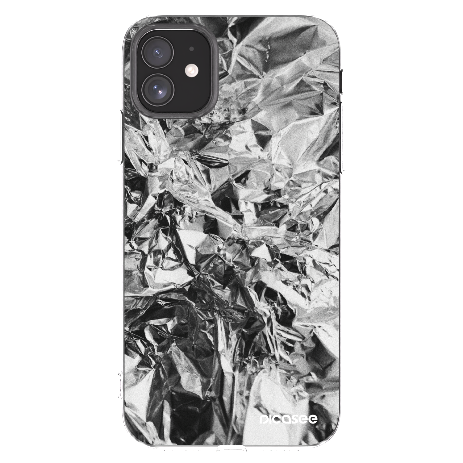 Picasee Apple iPhone 11 Hülle - Transparentes Silikon - Chrome