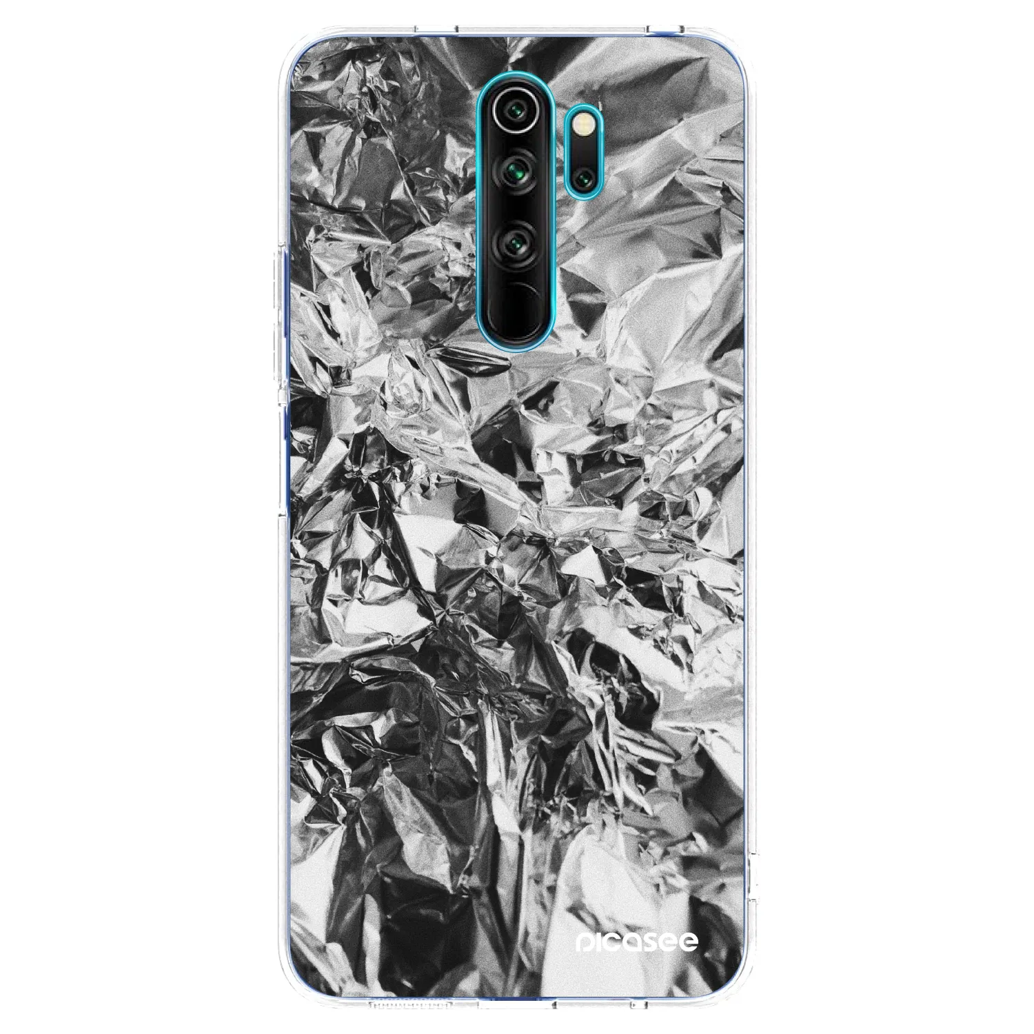 Picasee Xiaomi Redmi Note 8 Pro Hülle - Transparentes Silikon - Chrome