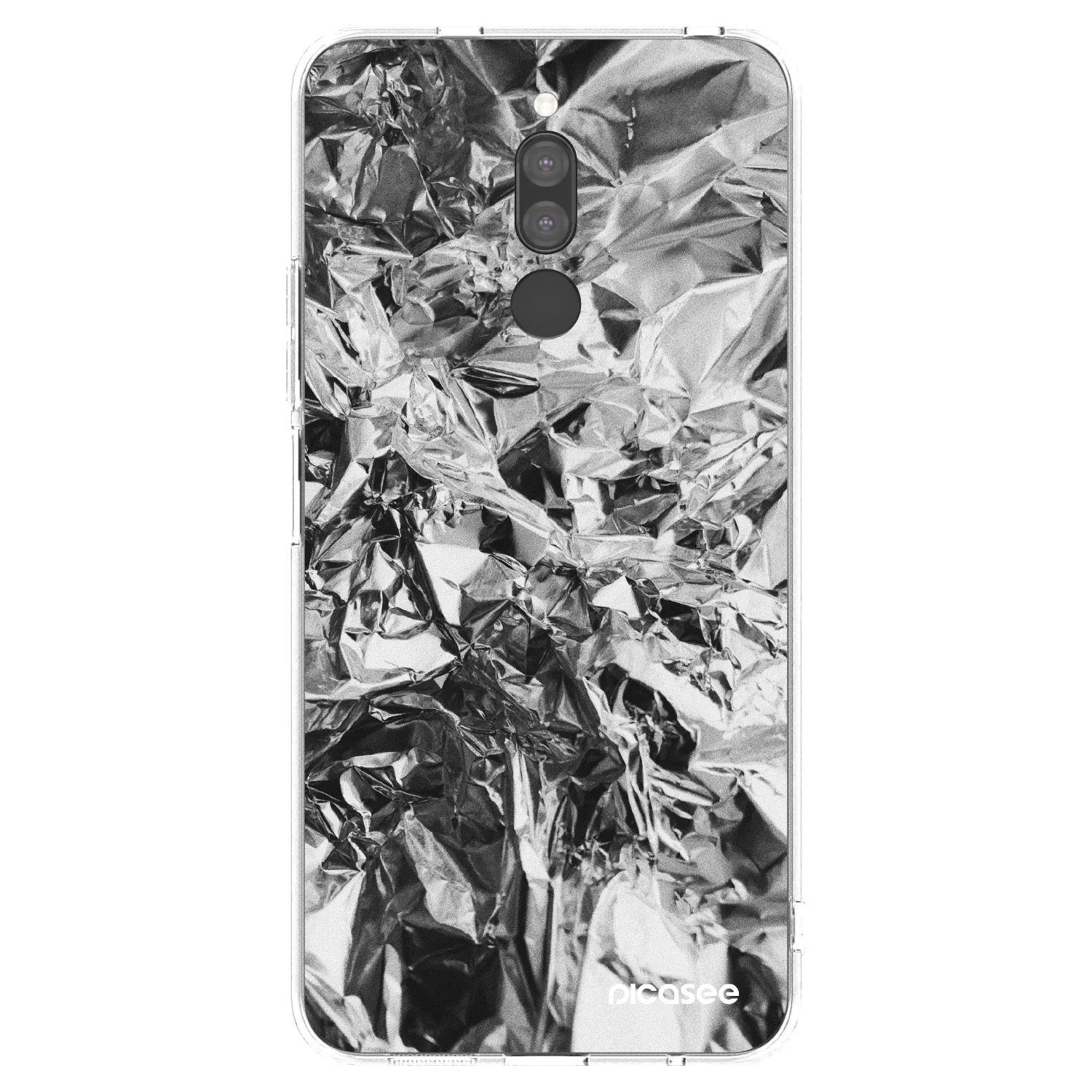 Picasee Xiaomi Redmi 8 Hülle - Transparentes Silikon - Chrome