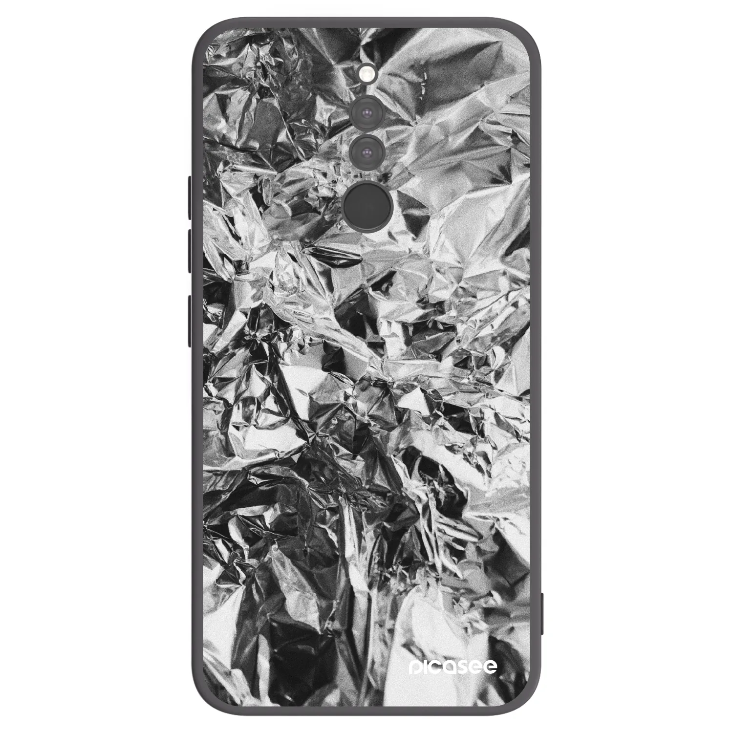 Picasee Xiaomi Redmi 8 Hülle - Schwarzes Silikon - Chrome