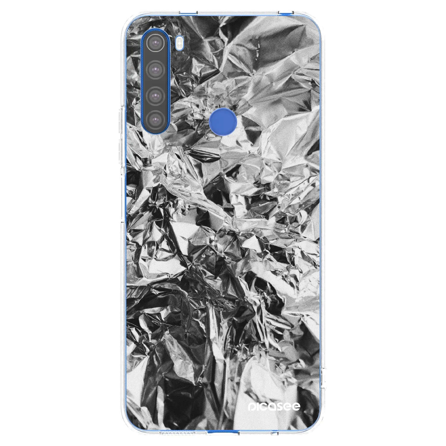 Picasee Xiaomi Redmi Note 8T Hülle - Transparentes Silikon - Chrome