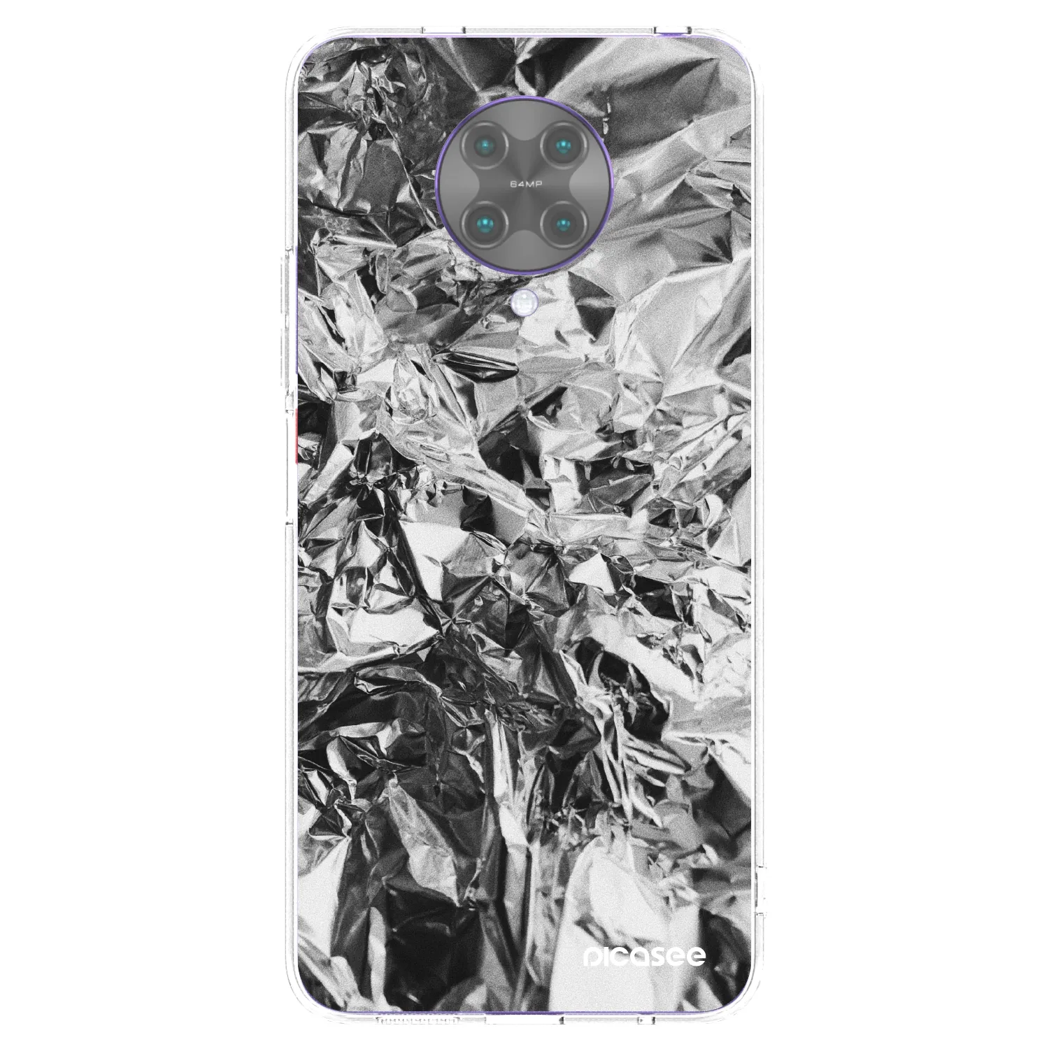 Picasee Xiaomi Poco F2 Pro Hülle - Transparentes Silikon - Chrome