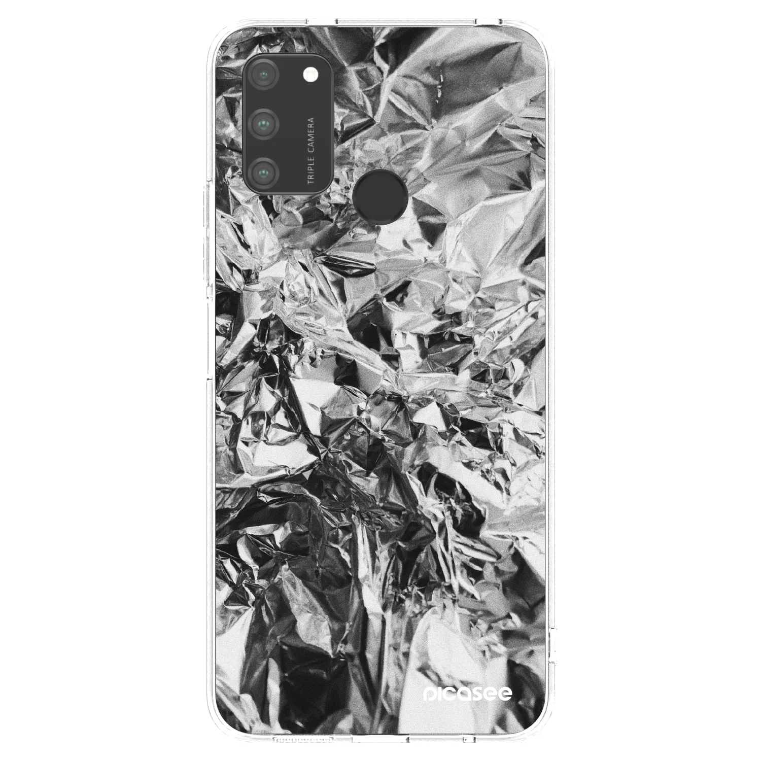 Picasee Honor 9A Hülle - Transparentes Silikon - Chrome