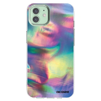 Picasee Apple iPhone 12 Hülle - Transparentes Silikon - Holo