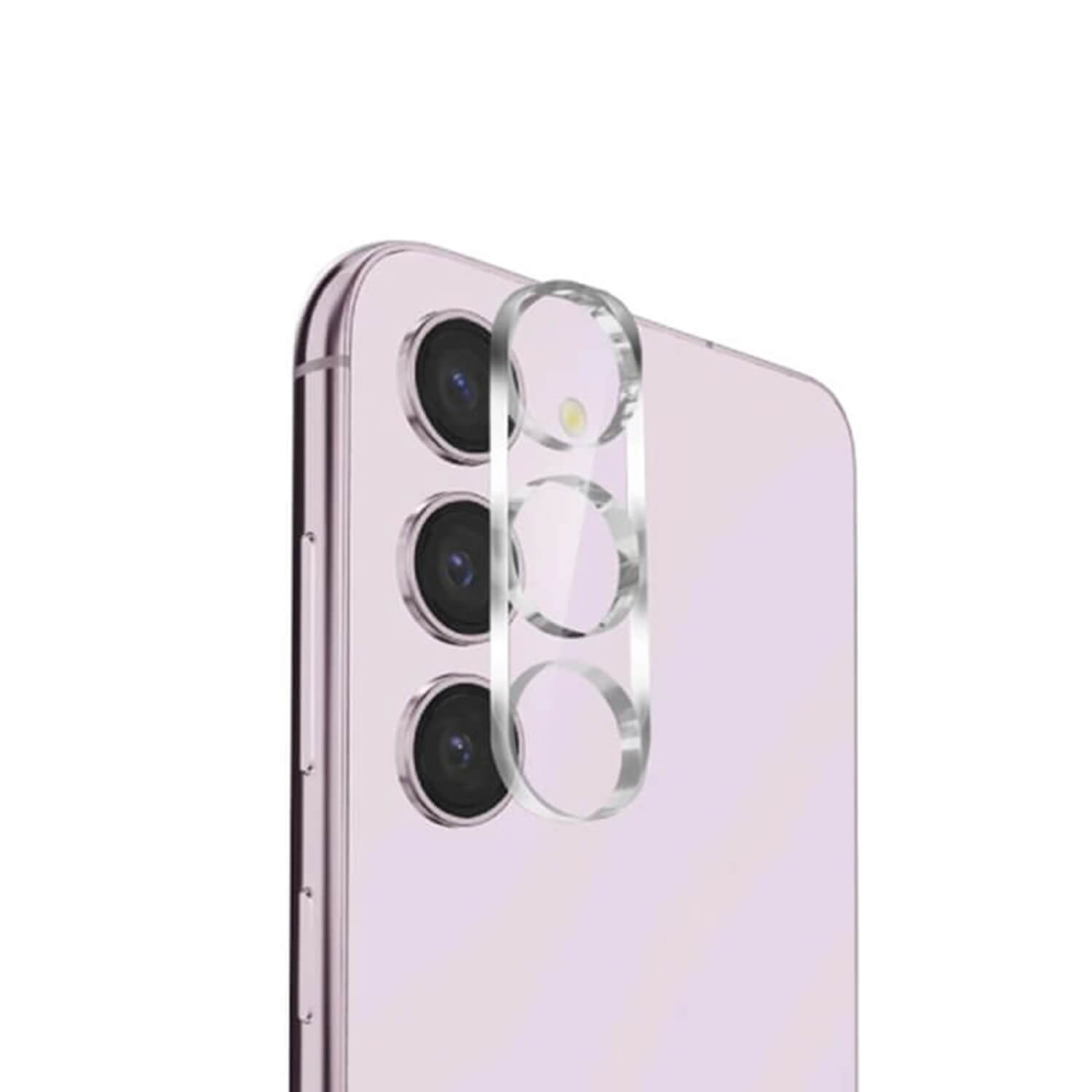 3x Picasee gehärtetes Schutzglas für das Kamerobjektiv des Mobiltelefons Samsung Galaxy S24 FE S721B 2+1 gratis