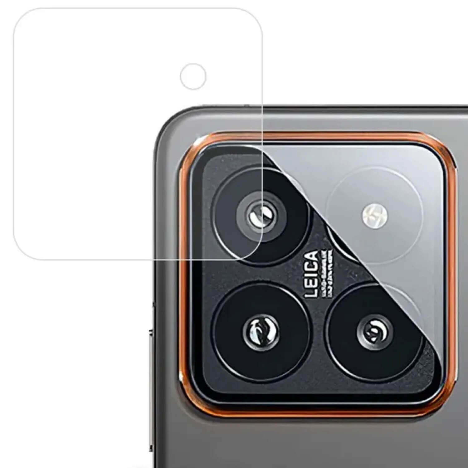 3x Picasee gehärtetes Schutzglas für das Kamerobjektiv des Mobiltelefons Xiaomi 14T 2+1 gratis