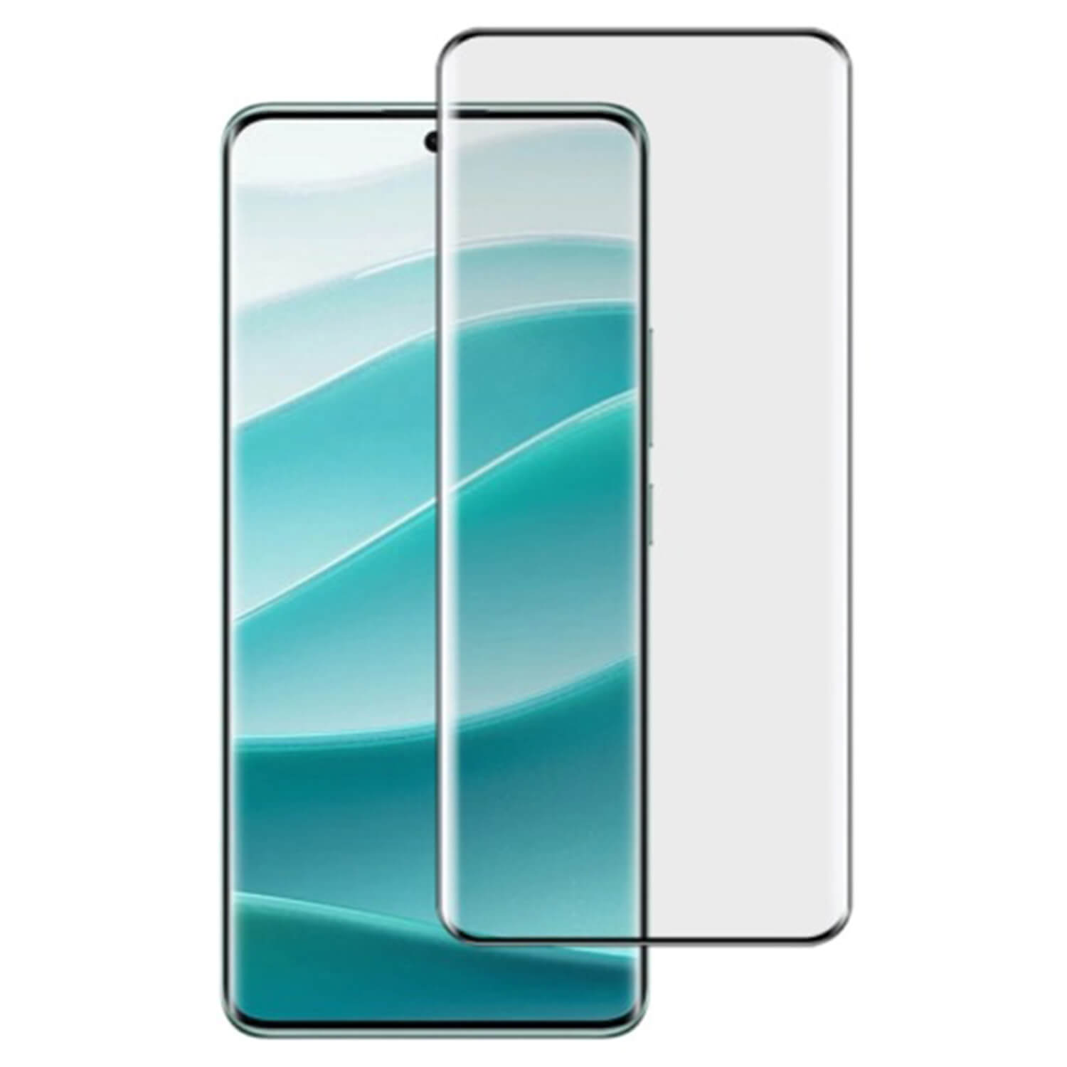 3x Picasee gehärtetes 3D Schutzglas mit Rahmen für Xiaomi Redmi Note 14 5G - schwarz - 2+1 gratis