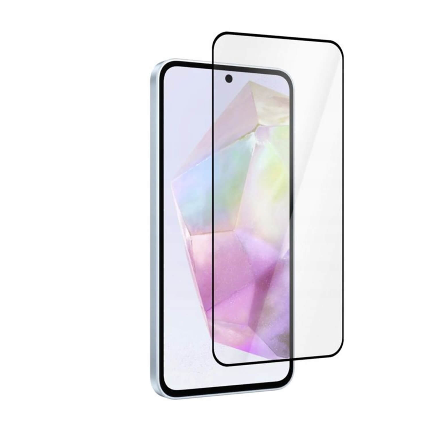 3x Picasee gehärtetes 3D Schutzglas mit Rahmen für Samsung Galaxy A36 5G - schwarz - 2+1 gratis