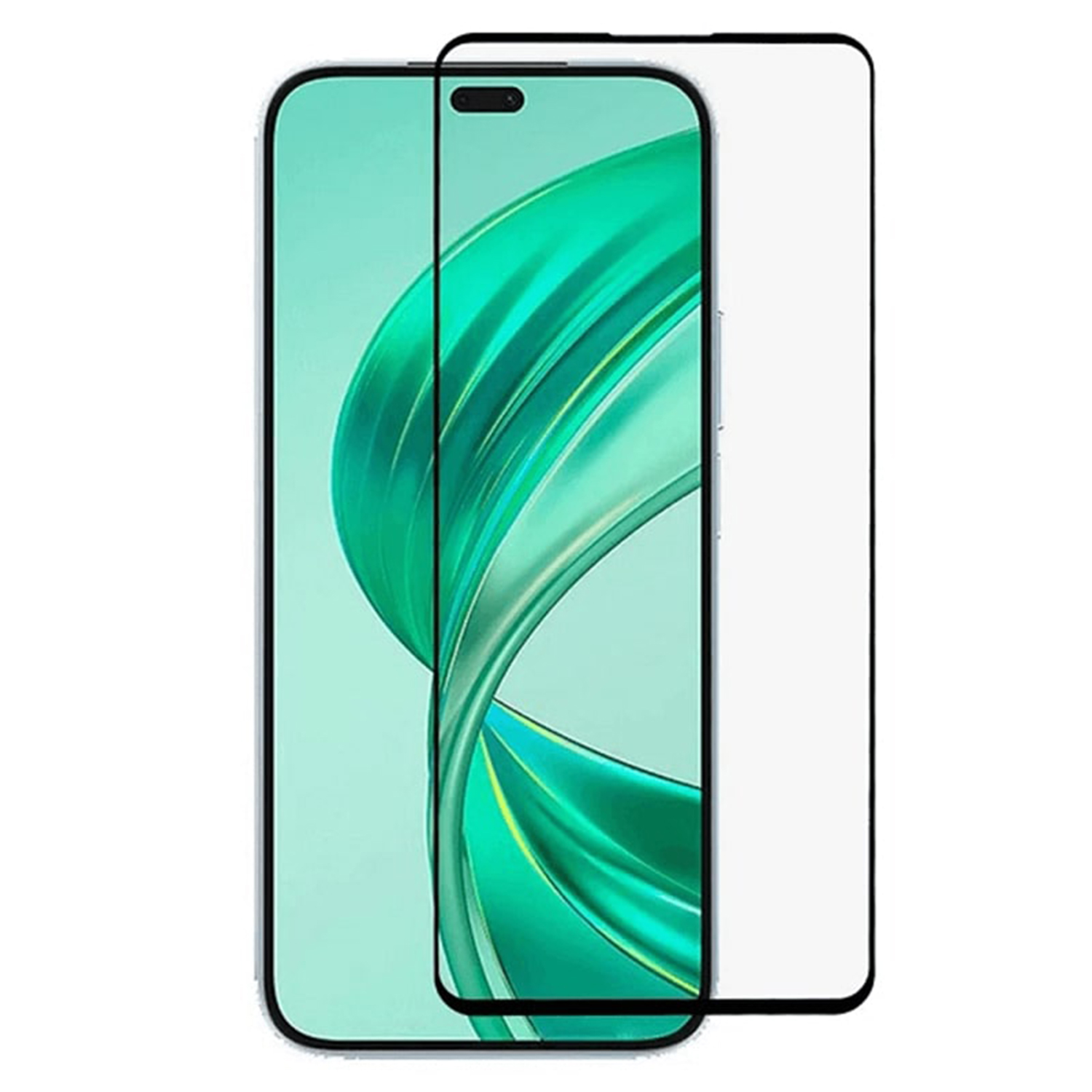 3x Picasee gehärtetes 3D Schutzglas mit Rahmen für Honor 400 Lite 5G - schwarz - 2+1 gratis