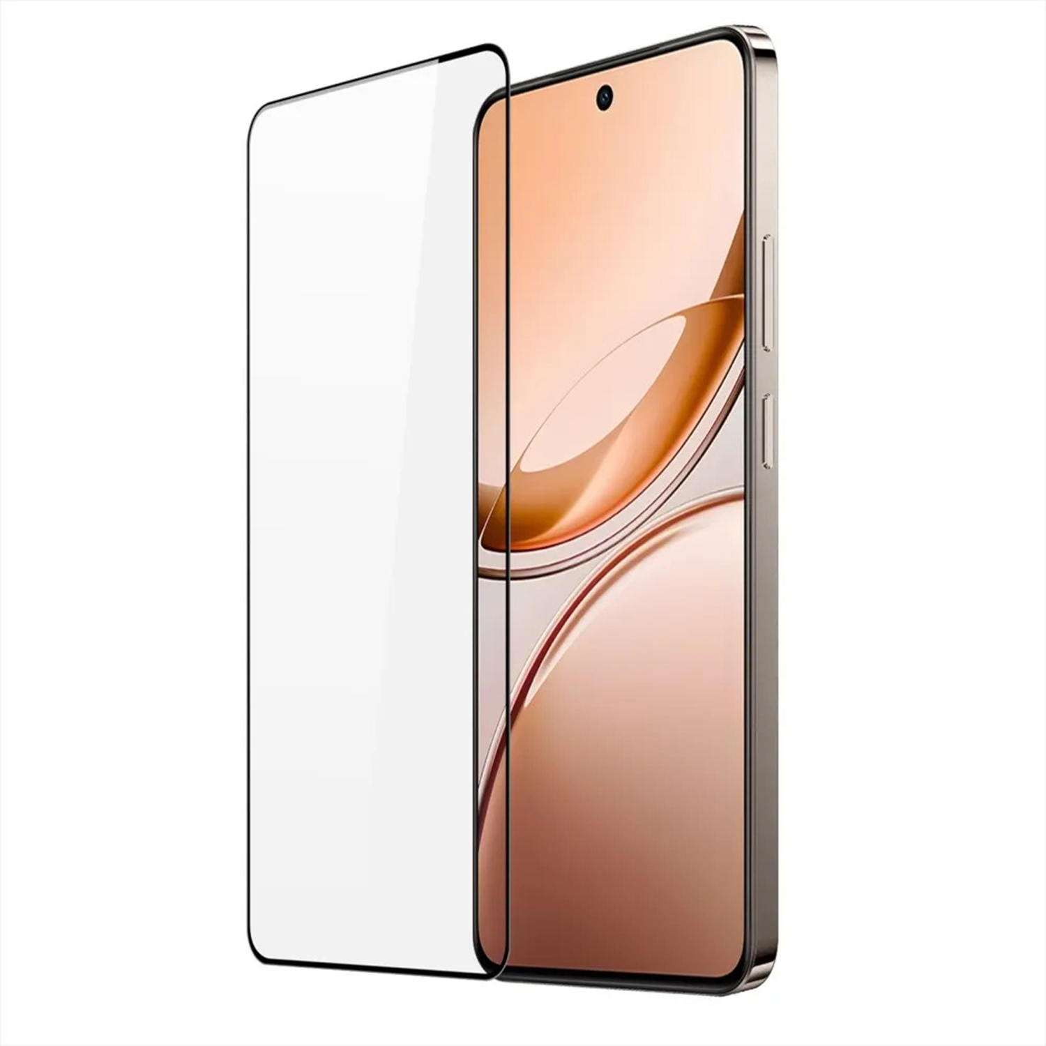 3x Picasee gehärtetes 3D Schutzglas mit Rahmen für Vivo V50 Lite 5G - schwarz - 2+1 gratis