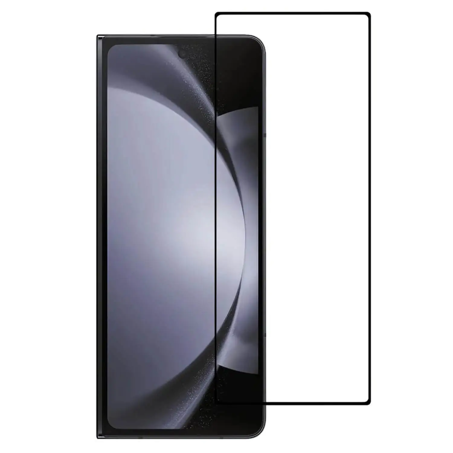 3x Picasee gehärtetes 3D Schutzglas mit Rahmen für Samsung Galaxy Z Fold7 5G - schwarz - 2+1 gratis