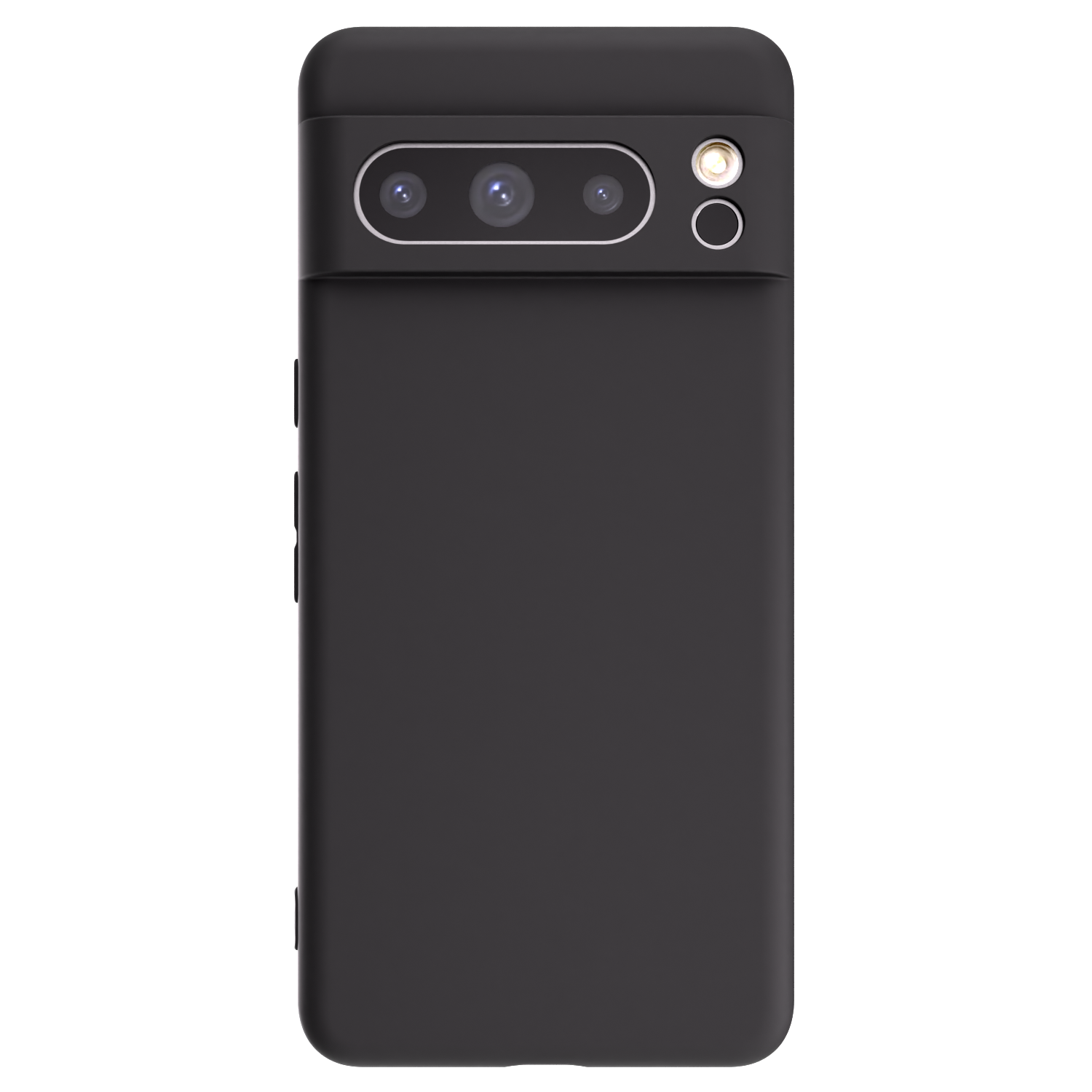 Picasee Google Pixel 8 Pro Hülle - Schwarzes Silikon - Individuelles Fotodesign