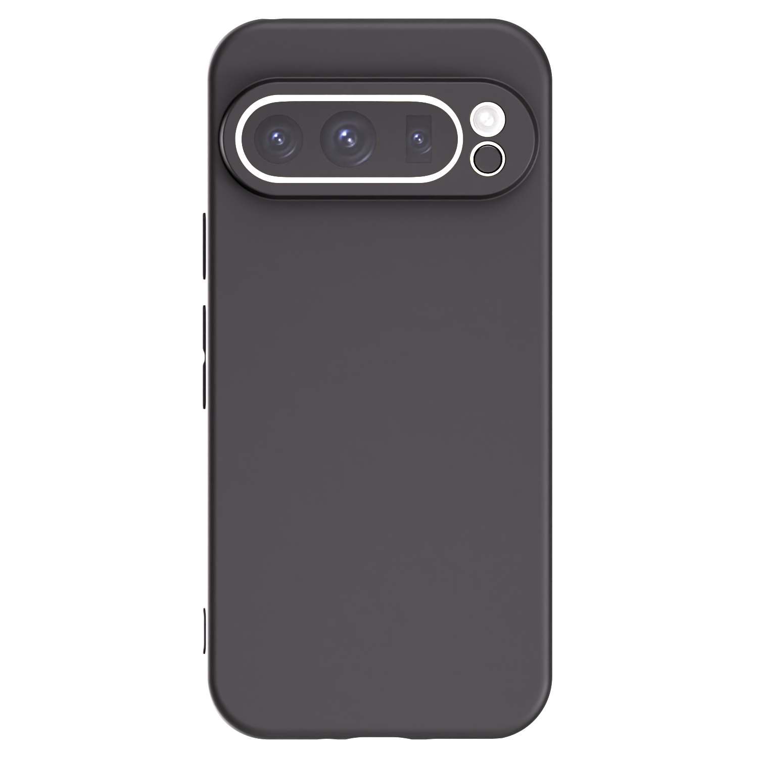 Picasee Google Pixel 9 Pro Hülle - Schwarzes Silikon - Individuelles Fotodesign
