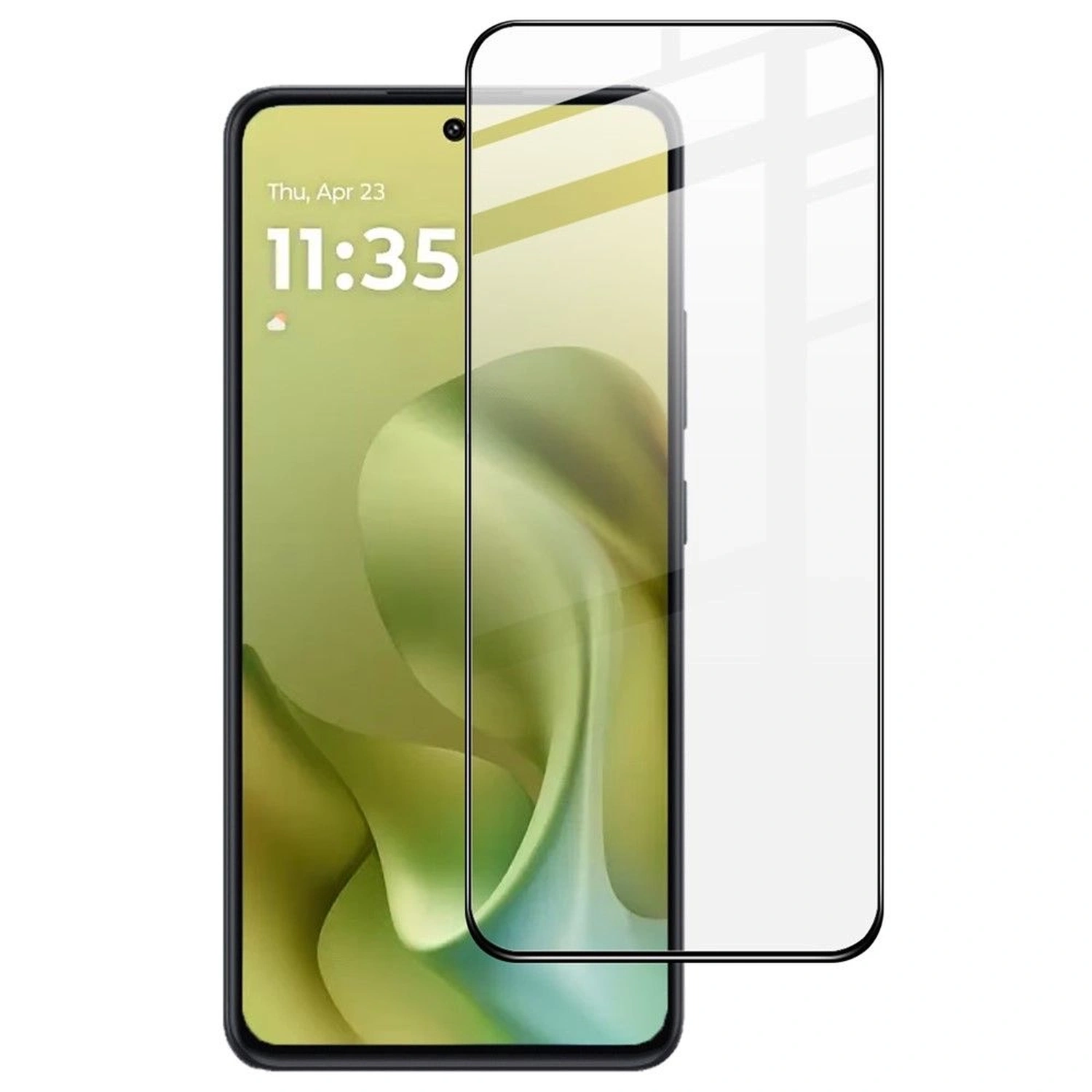 3x Picasee gehärtetes 3D Schutzglas mit Rahmen für Motorola Moto G86 Power 5G - schwarz - 2+1 gratis