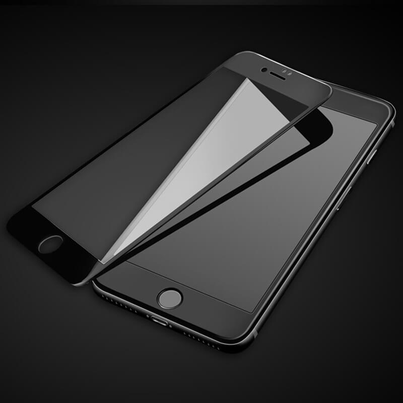 Picasee gehärtetes 3D Schutzglas mit Rahmen für Apple iPhone 7 Plus - schwarz