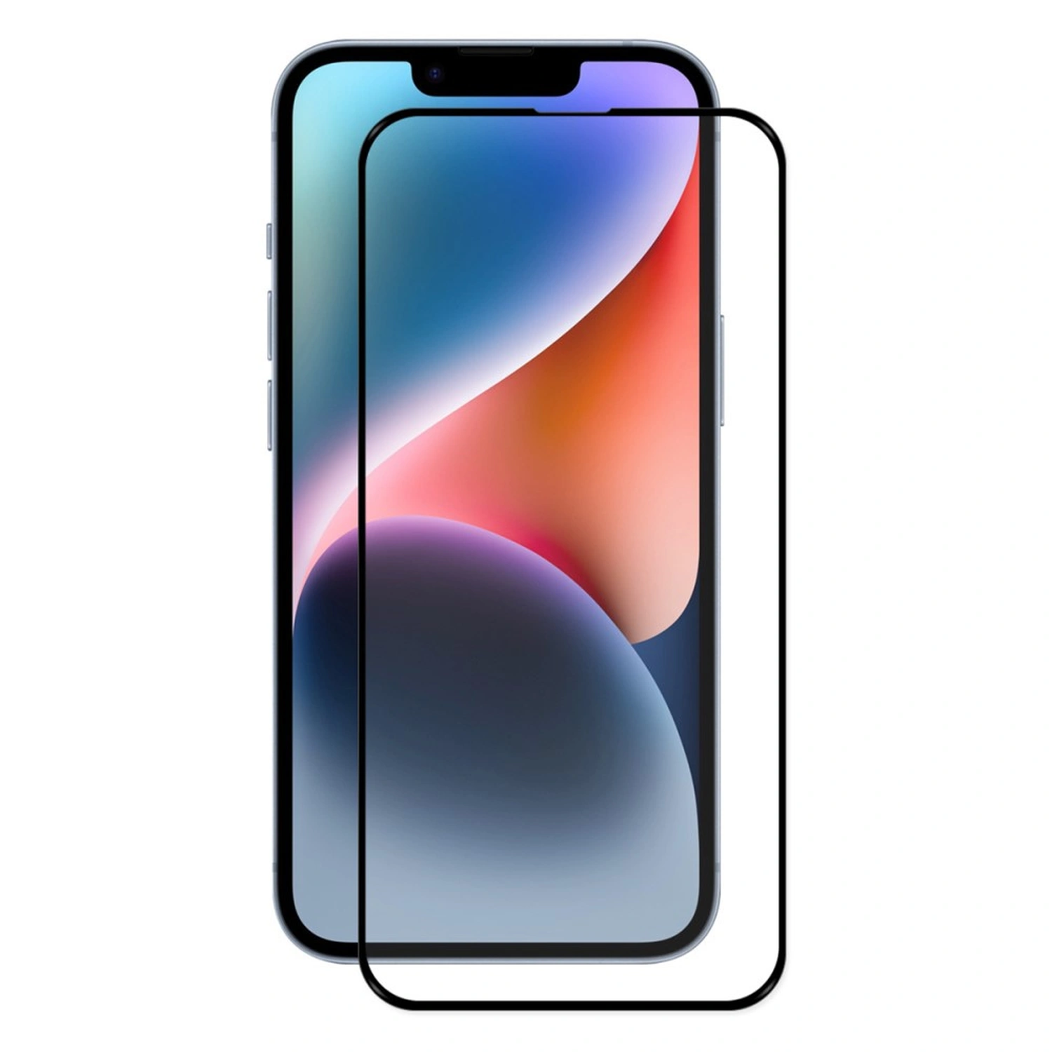 Picasee gehärtetes 3D Schutzglas mit Rahmen für Apple iPhone 16e - schwarz