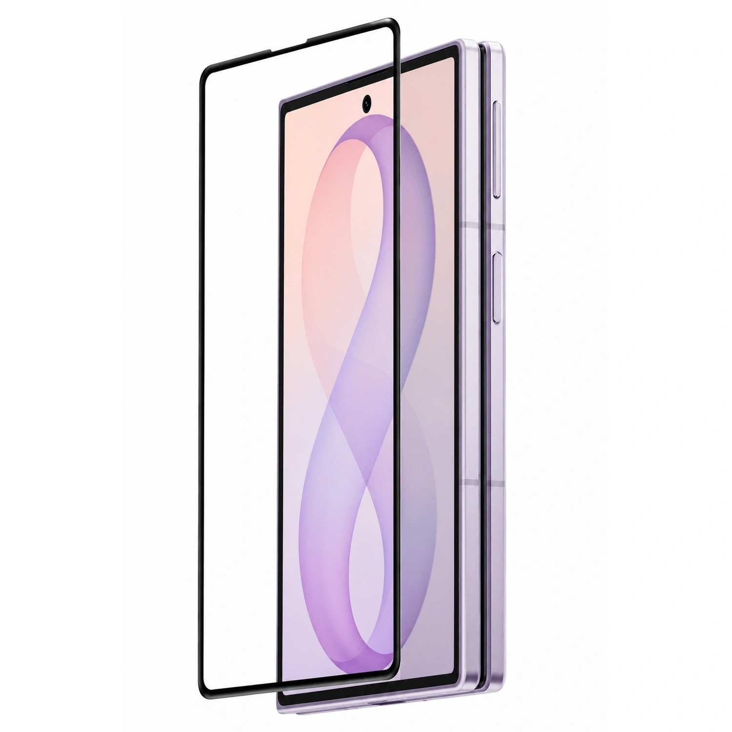 Picasee gehärtetes 3D Schutzglas mit Rahmen für Samsung Galaxy Z Fold8 5G - schwarz