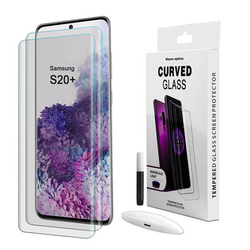 3x 3D UV Gebogenes Schutzglas Für Samsung Galaxy S20+ G985F - 2+1 Gratis